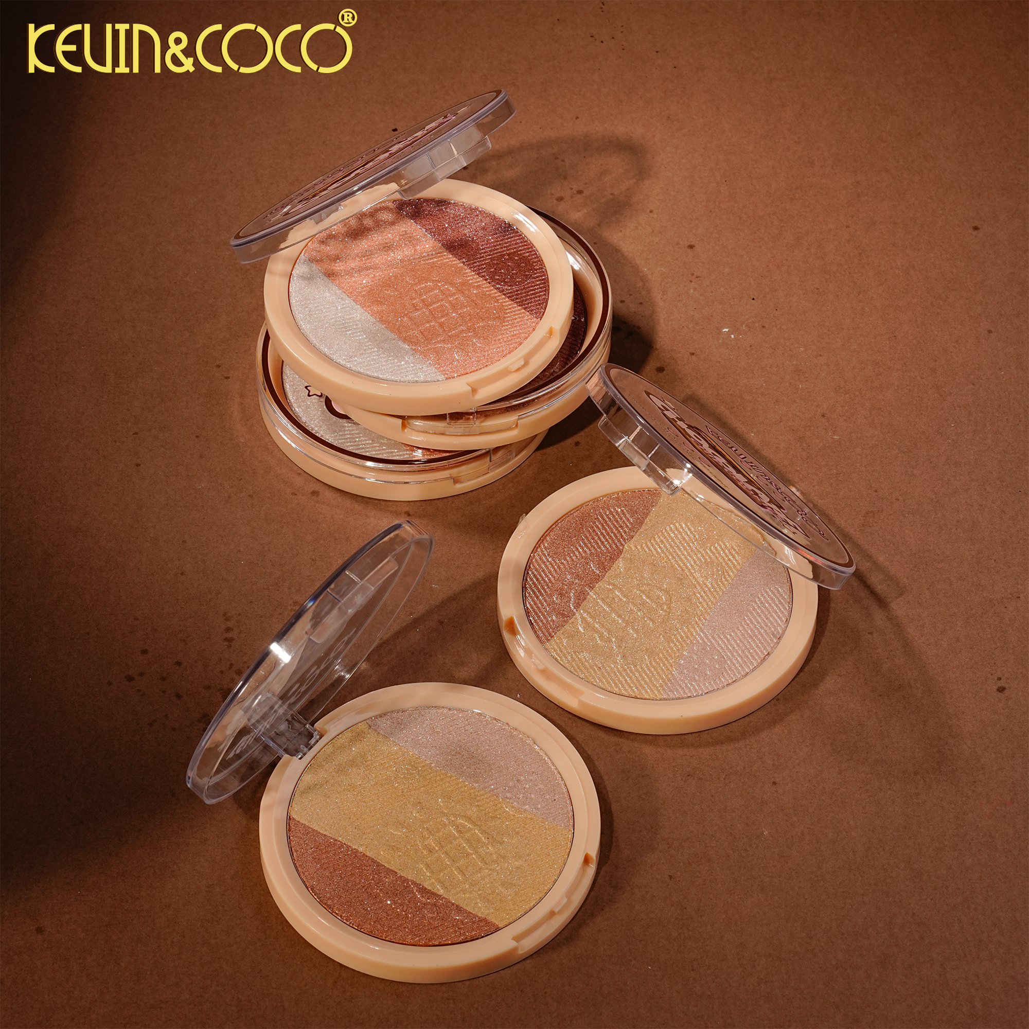 Chocolate Biscuit – Large Highlighter Palette-12PCS(KC1451)