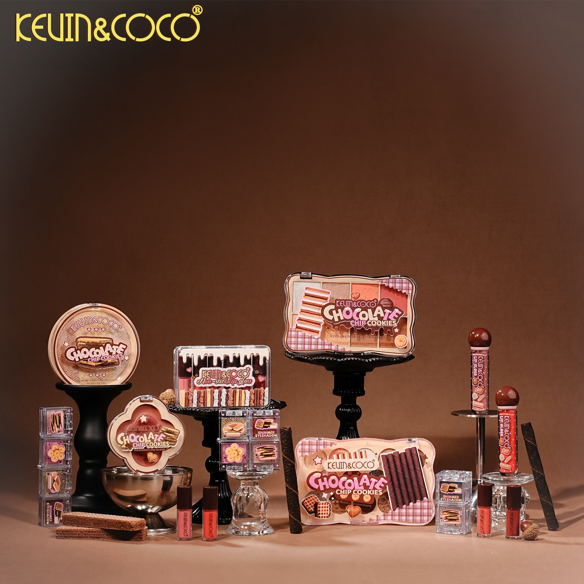 Chocolate Biscuit – Large Highlighter Palette-12PCS(KC1451)