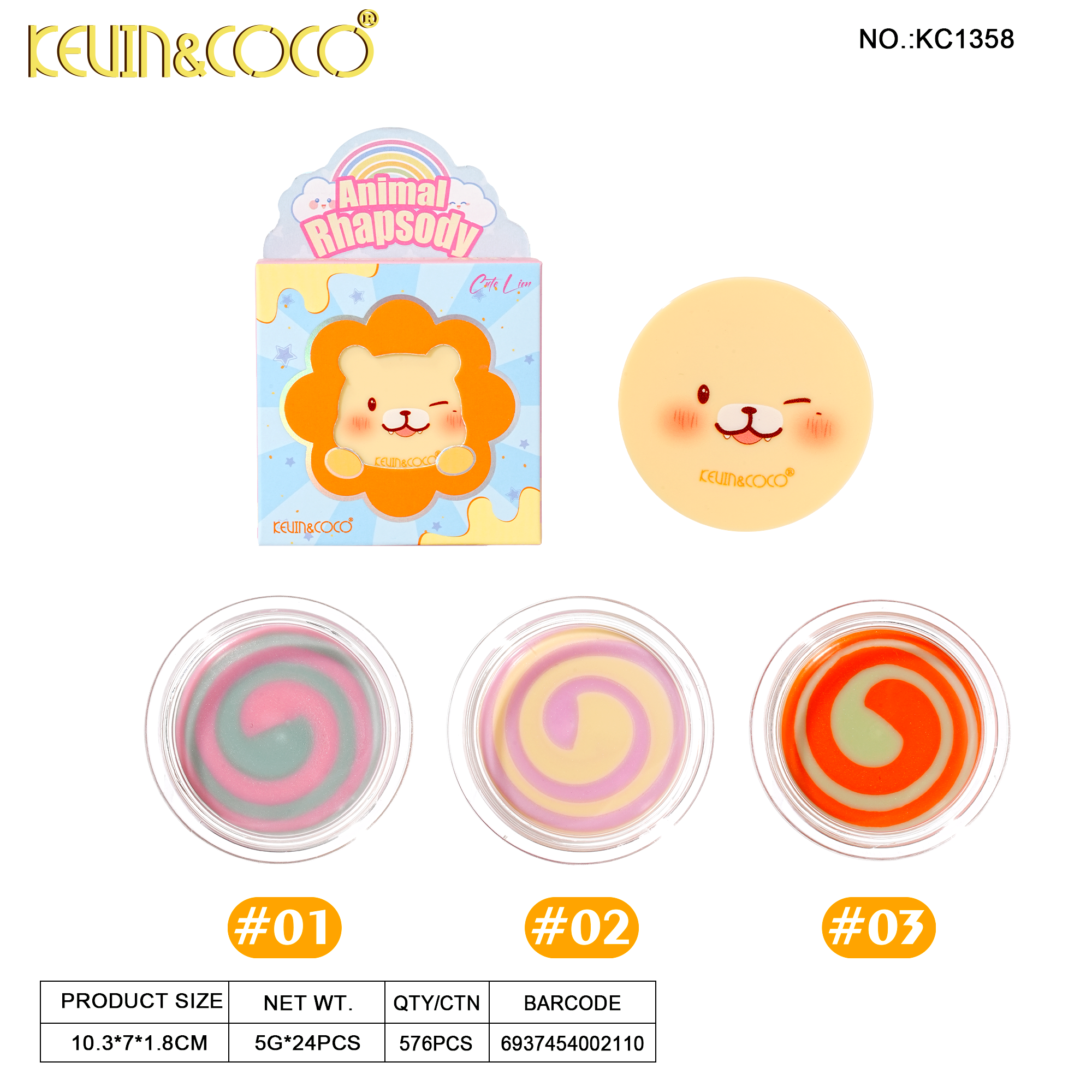 Animal Fantasia – Lip Mask --24PCS(KC1358)