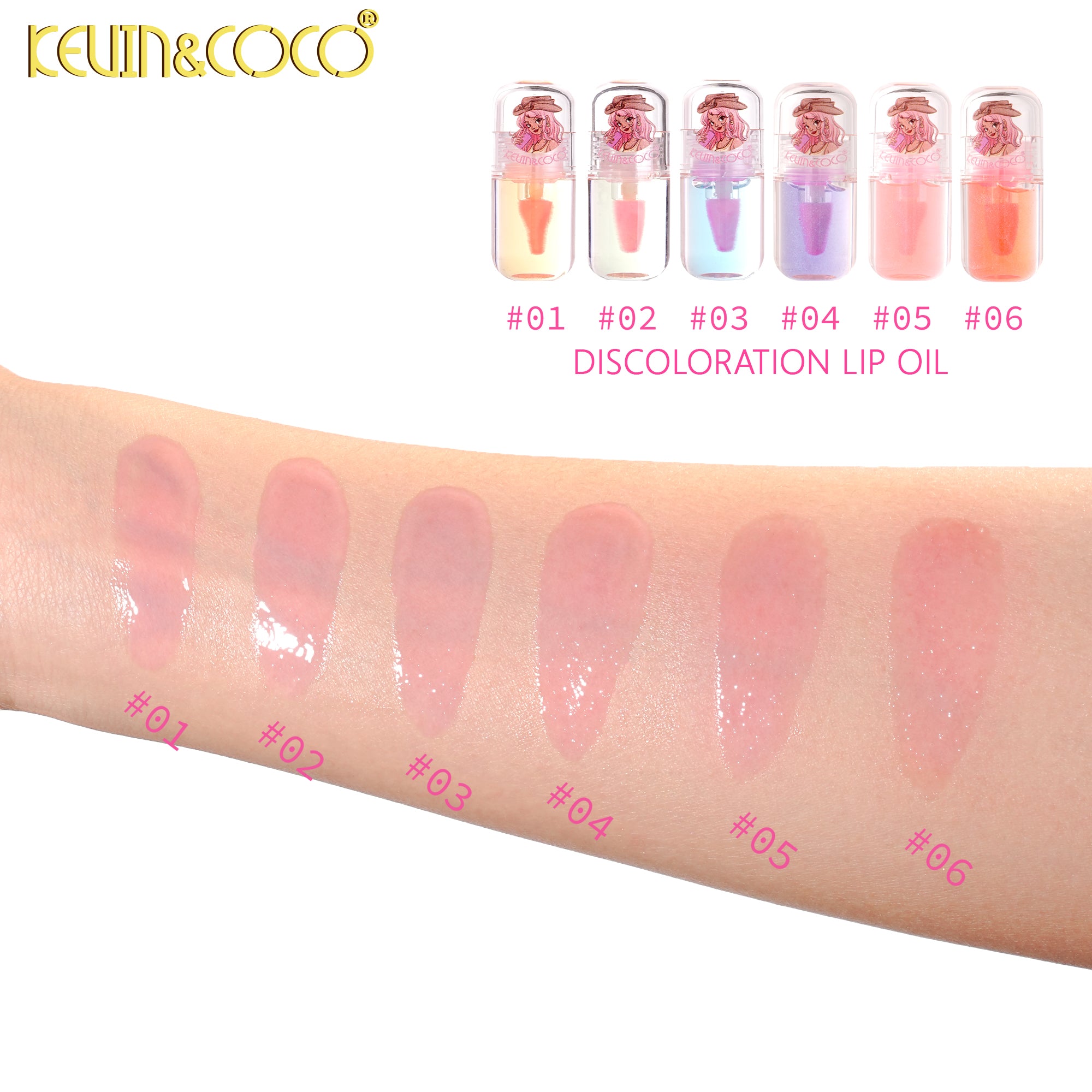 Animal Rhapsody Temperature Change Lip Oil -24PCS(KC1357)