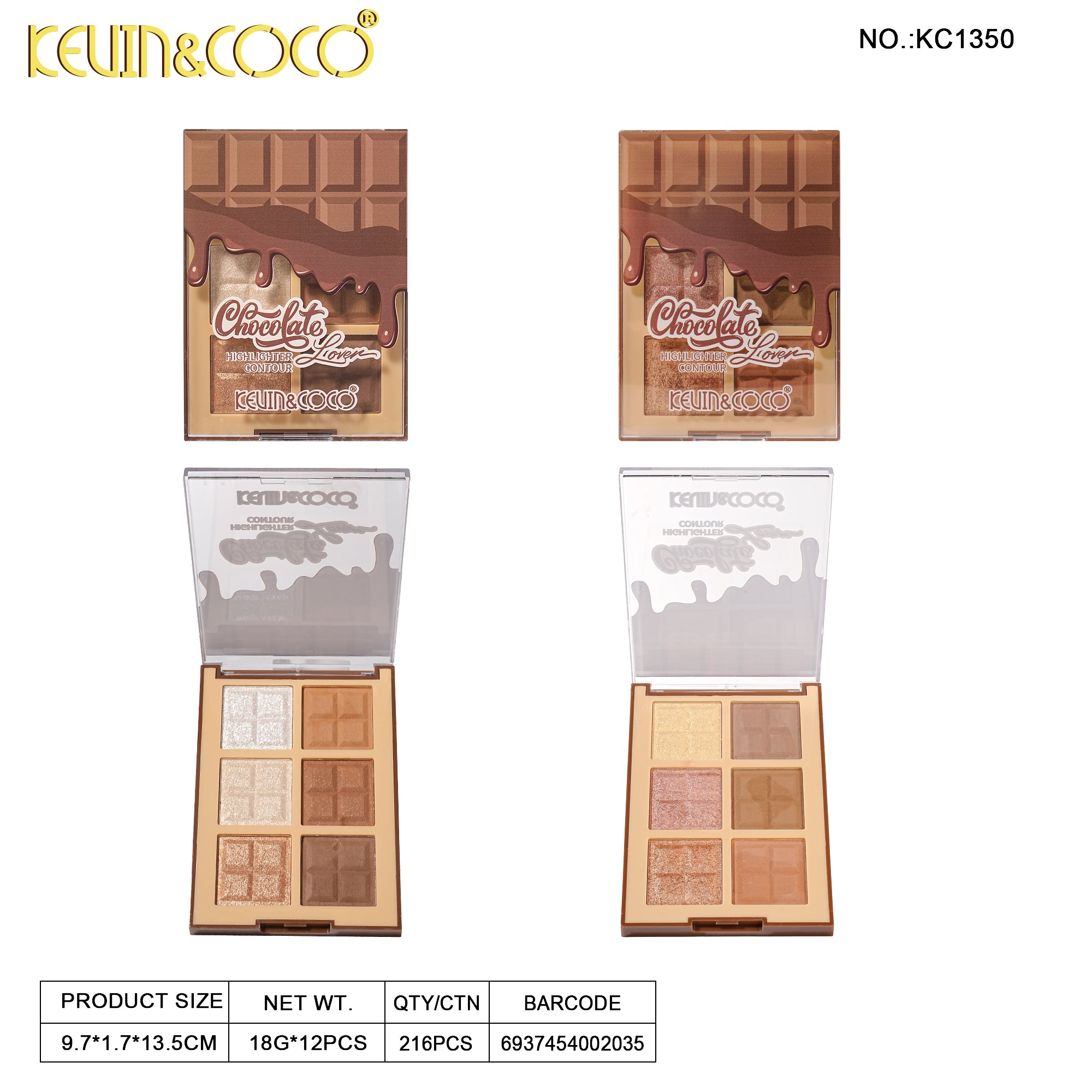 Chromatic Chocolate Highlight & Contour-12PCS(1350)