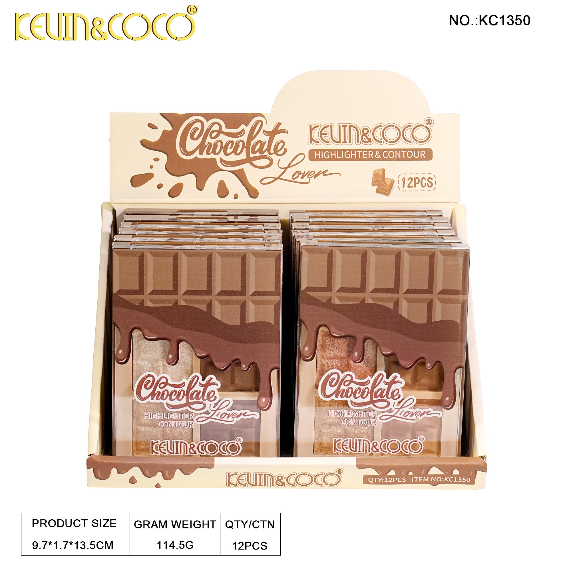 Chromatic Chocolate Highlight & Contour-12PCS(1350)