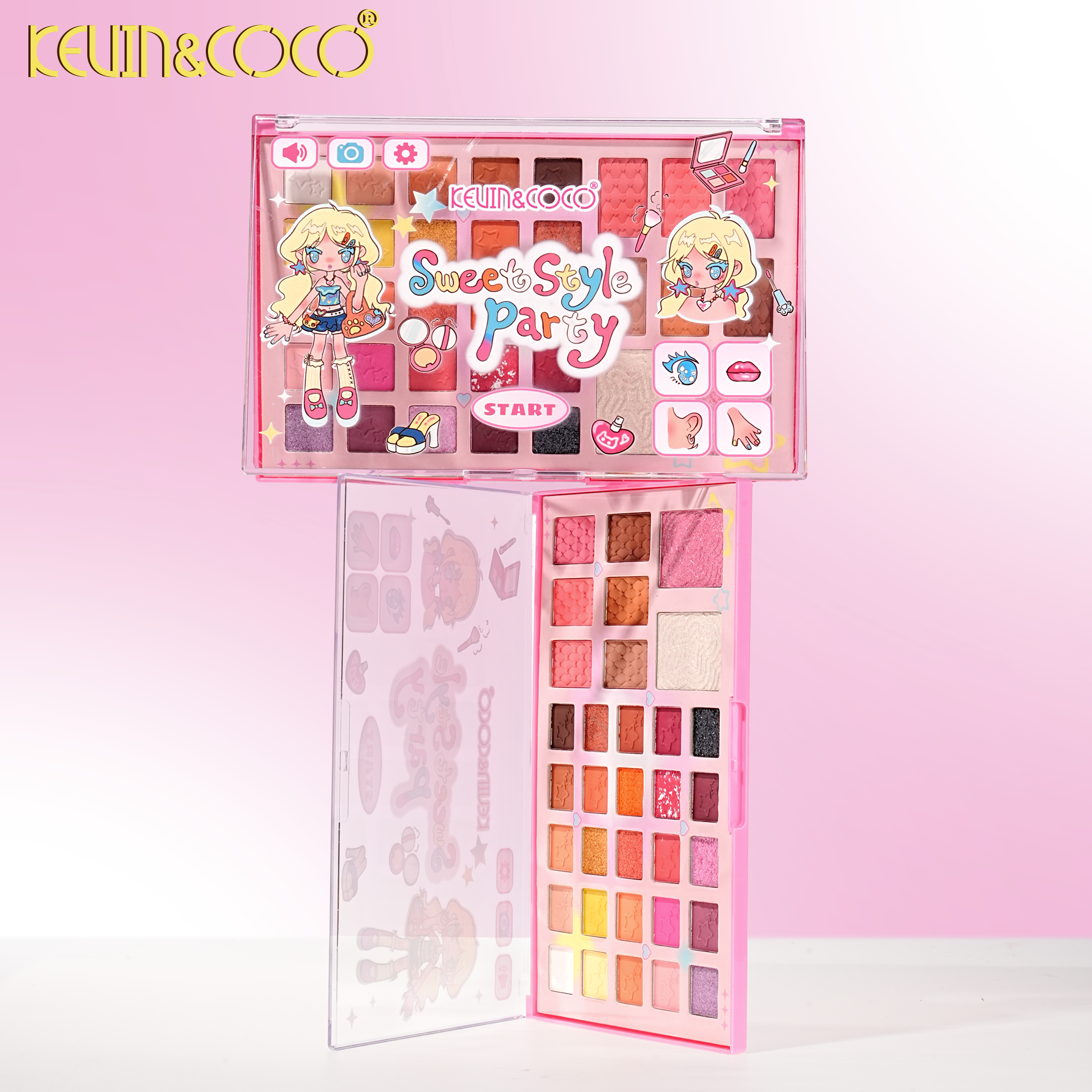 Dress-Up Sweetheart 33-Color Face Palette  -12PCS(KC1435)