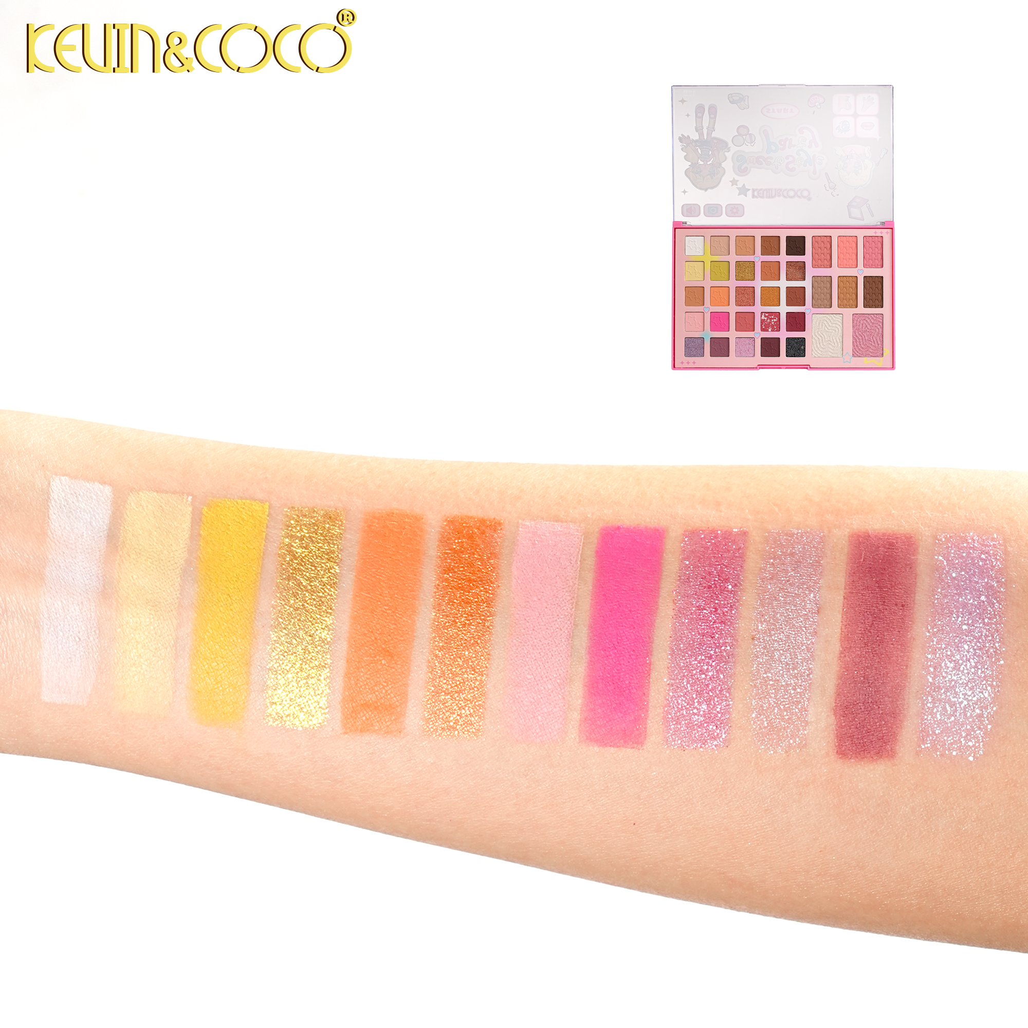 Dress-Up Sweetheart 33-Color Face Palette  -12PCS(KC1435)