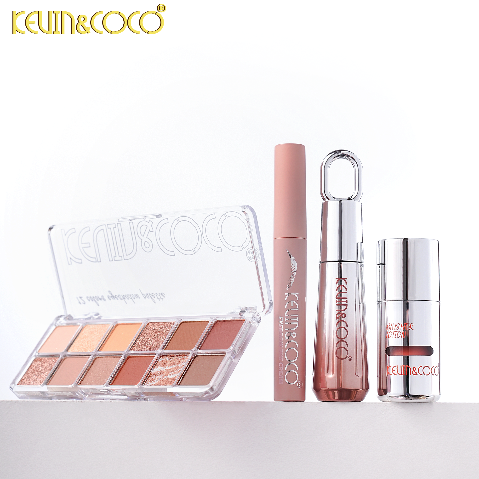 Nude Set (Eyeshadow, Lip Gloss, Liquid Blush)-6PCS(KC1544)