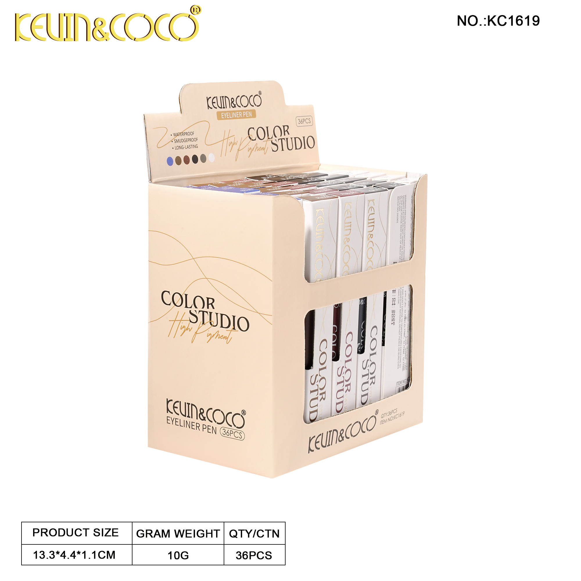 Hengji Master Tattoo Eyeliner Gel Pencil -36PCS(KC1619)