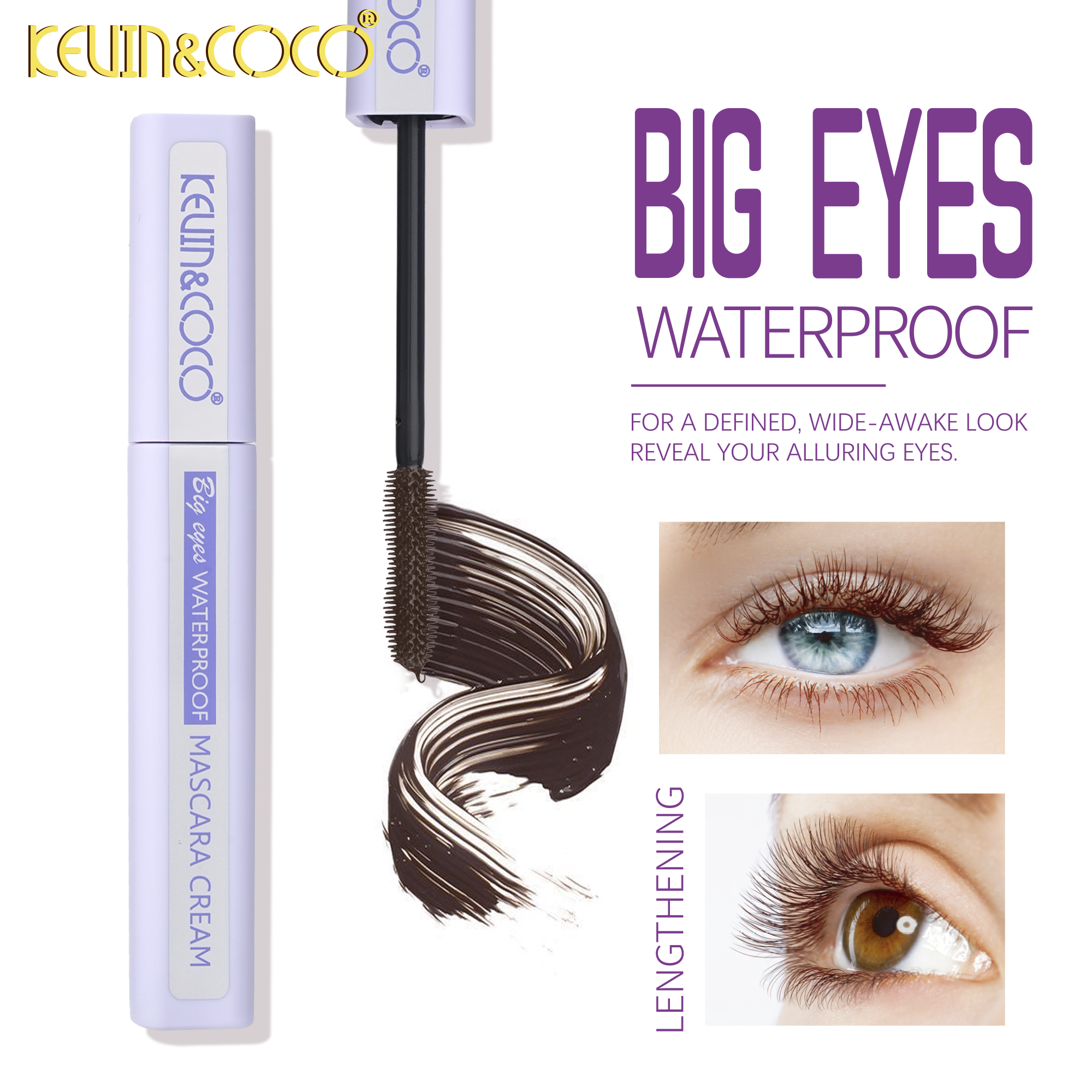 Evercurl Mascara (Black&Brown)-24PCS(KC1623/KC1624)