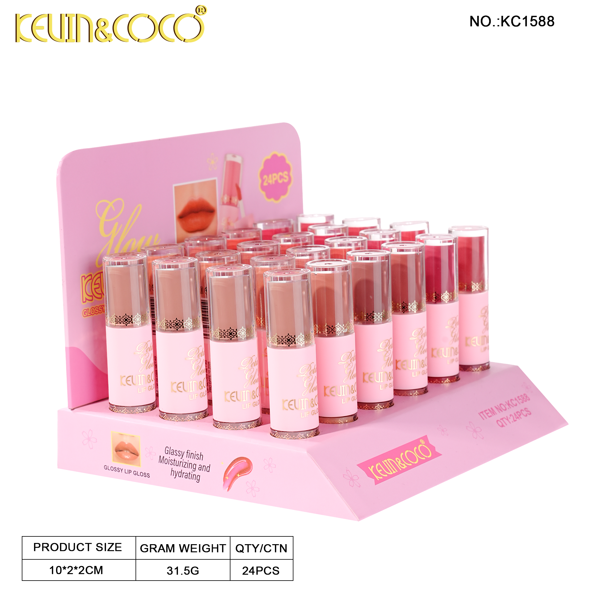 Petal Whisper 2-in-1 Lip & Cheek Tint-24PCS(KC1588)