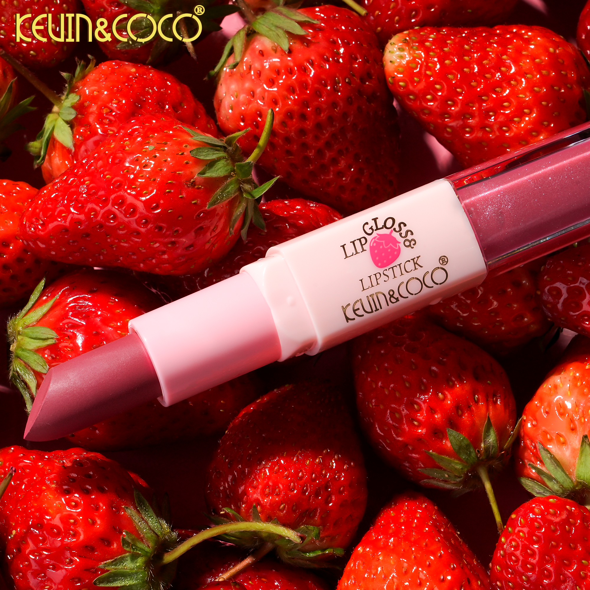 Heartfelt Berry Lip Gloss & Lipstick-24PCS(KC1715)