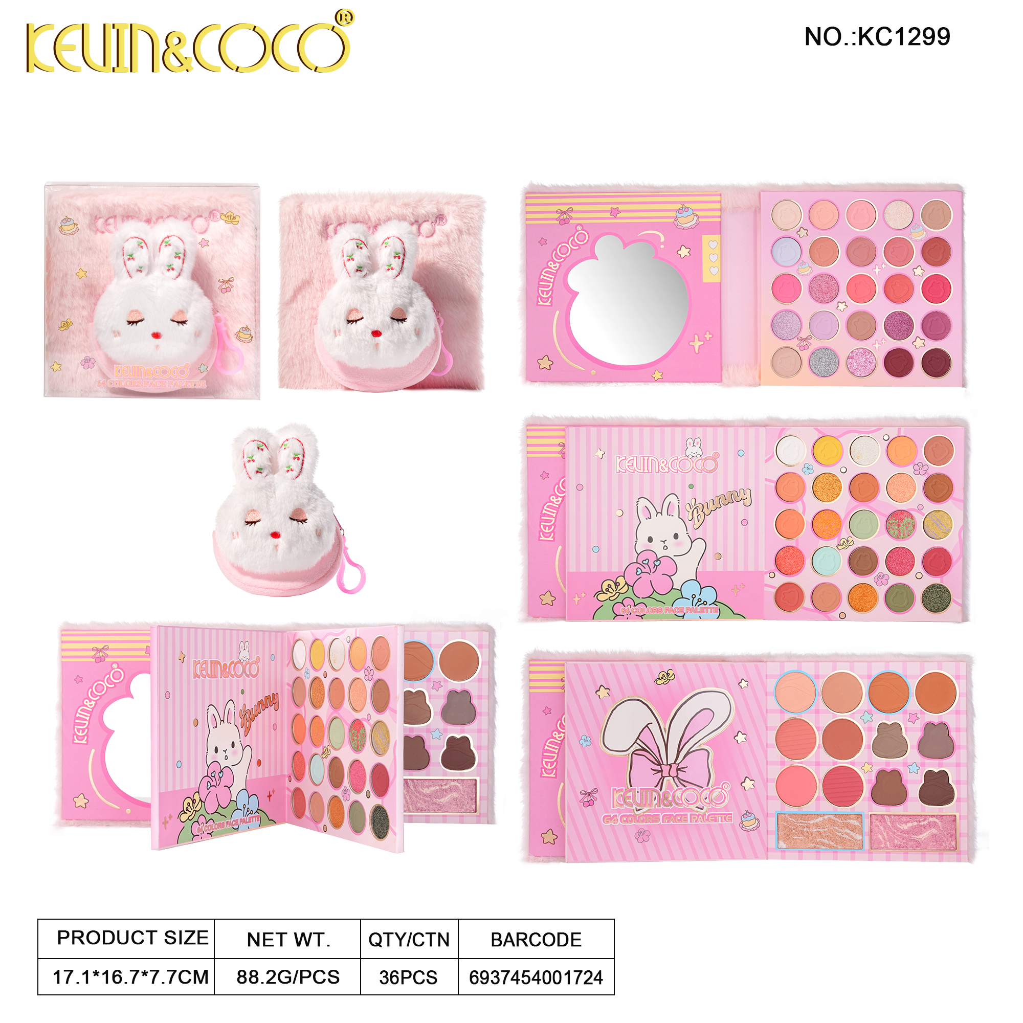 Cloud Sprite 64-Color Sketchbook - Pink-6PCS(KC1299)