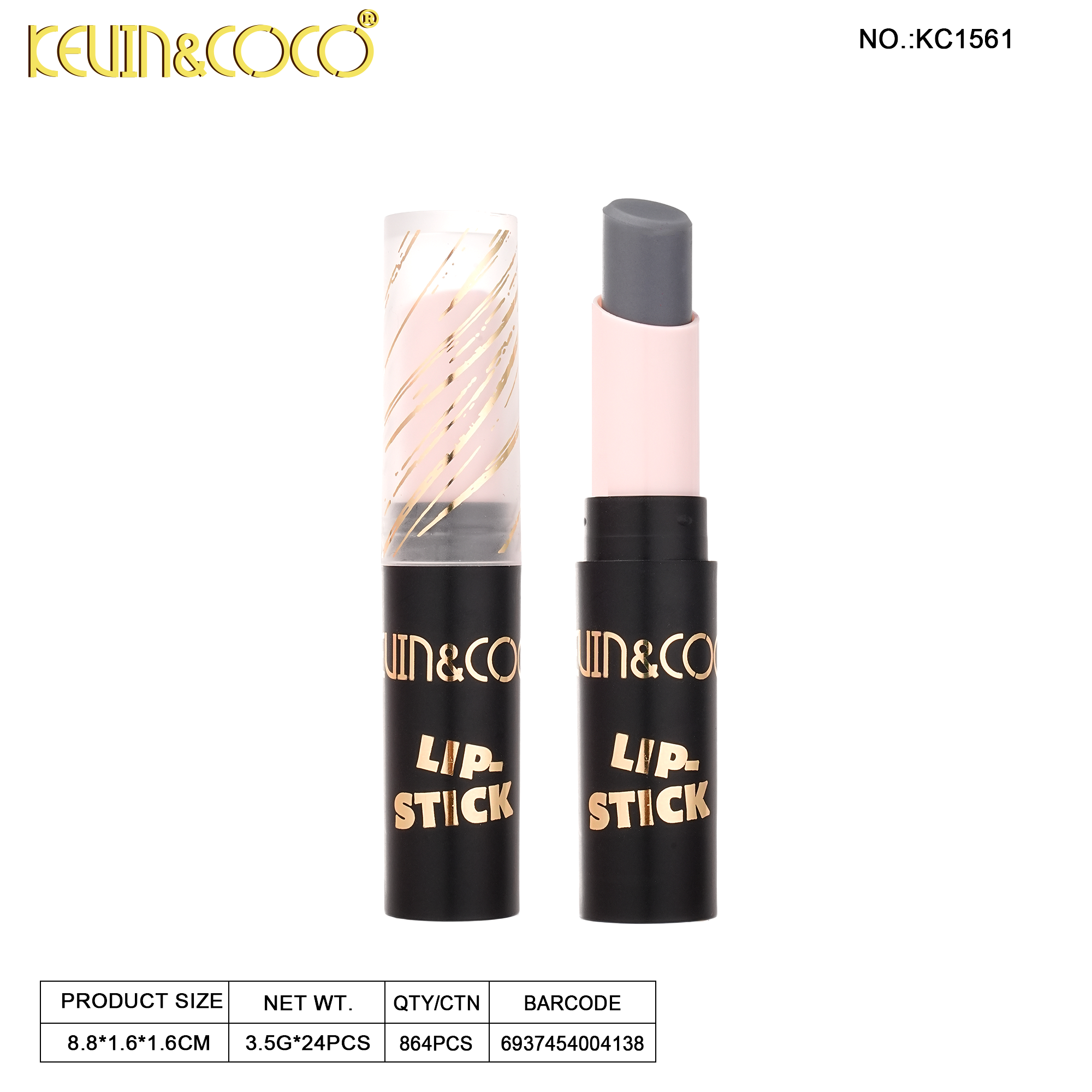 magic of Black Rose Color-Changing Lipstick-24PCS(KC1561)