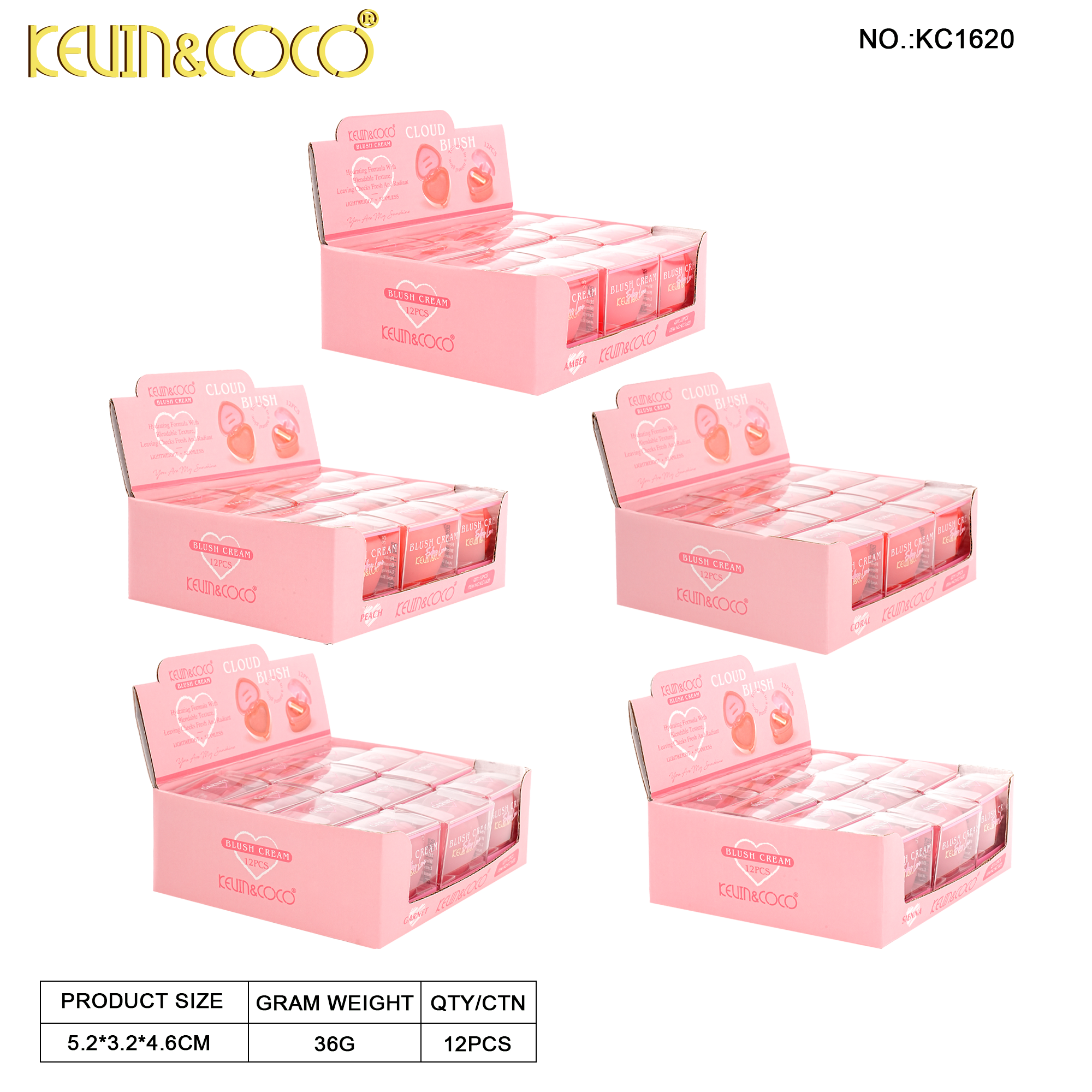 Halo Dawn Blush Balm-12PCS(KC1620)