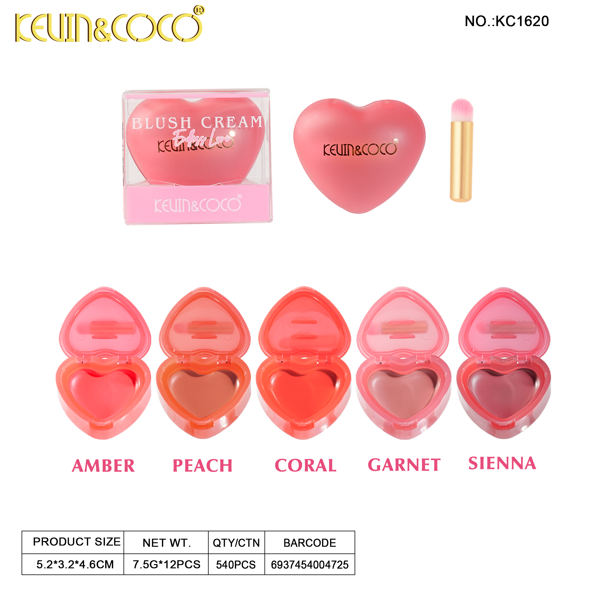 Halo Dawn Blush Balm-12PCS(KC1620)