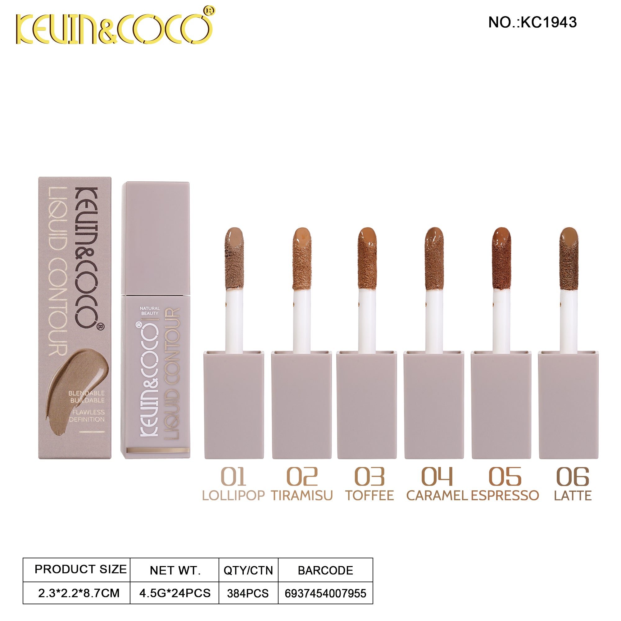 Plasticine Shaping Liquid Contour -24PCS(KC1943)