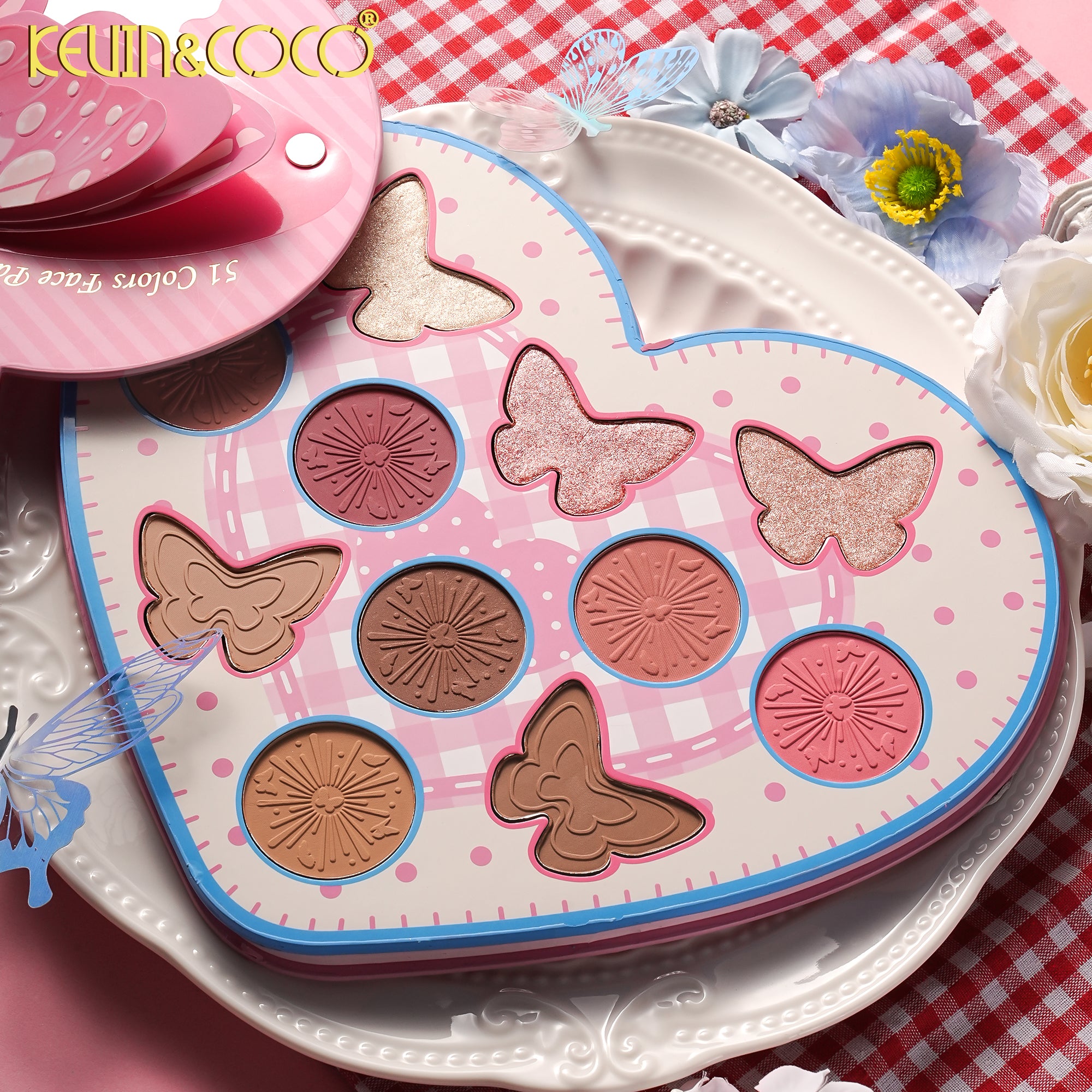 Butterfly Dance Spinning Paper Eyeshadow Palette-6PCS(KC1459)