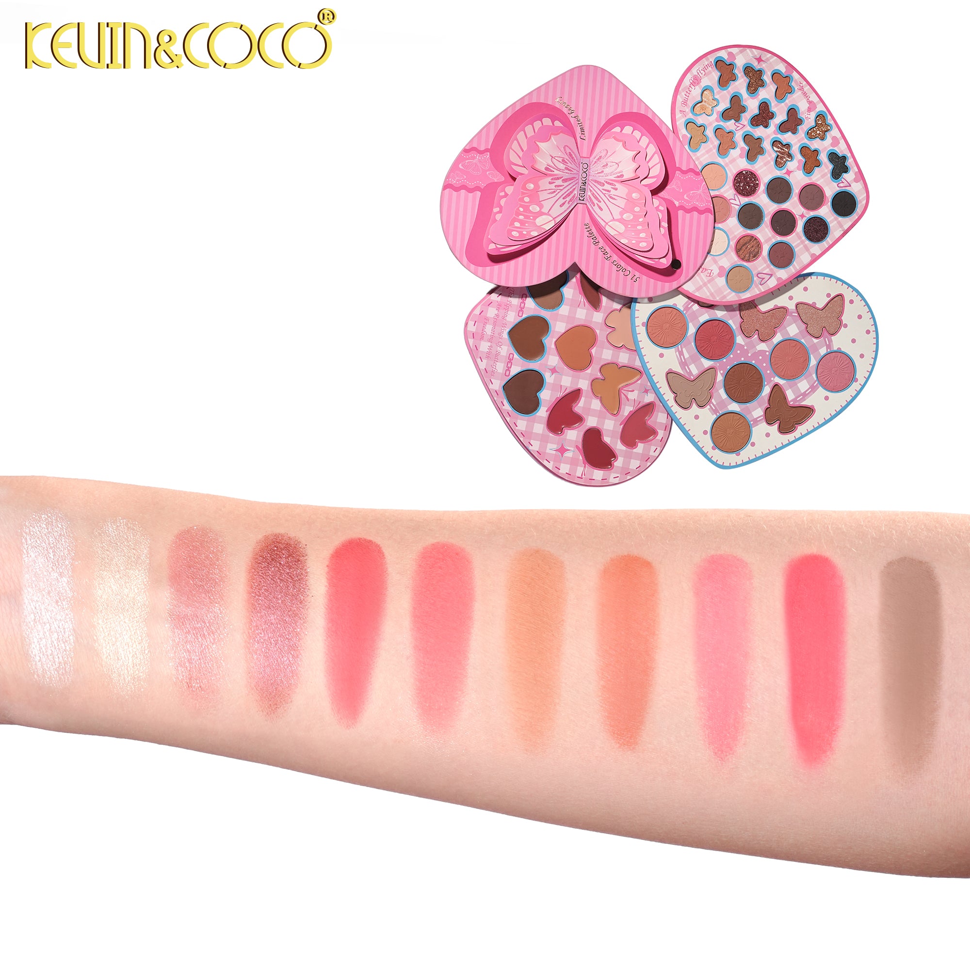 Butterfly Dance Spinning Paper Eyeshadow Palette-6PCS(KC1459)