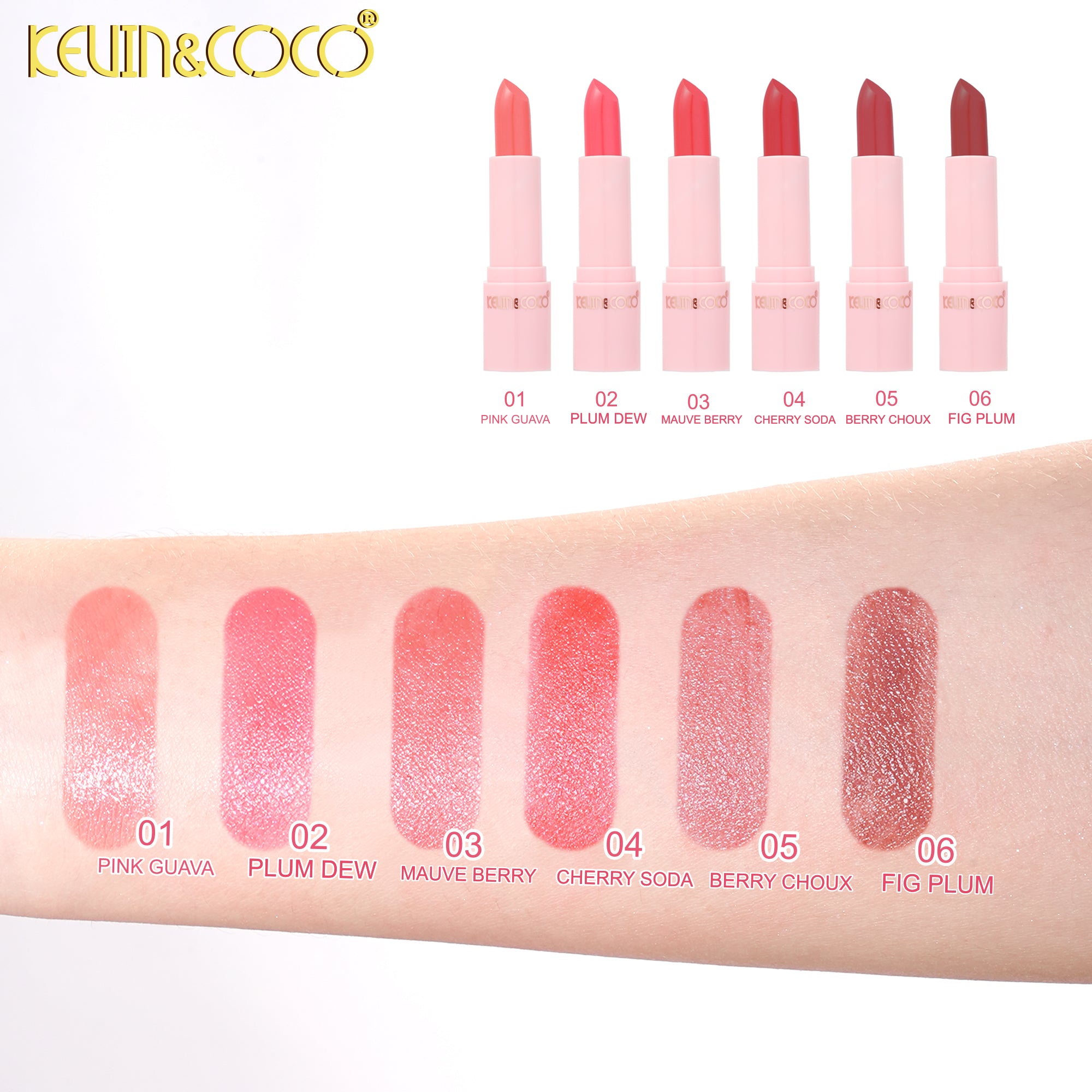 Radiant Glow  Pearl Lipstick-24PCS(KC1412)