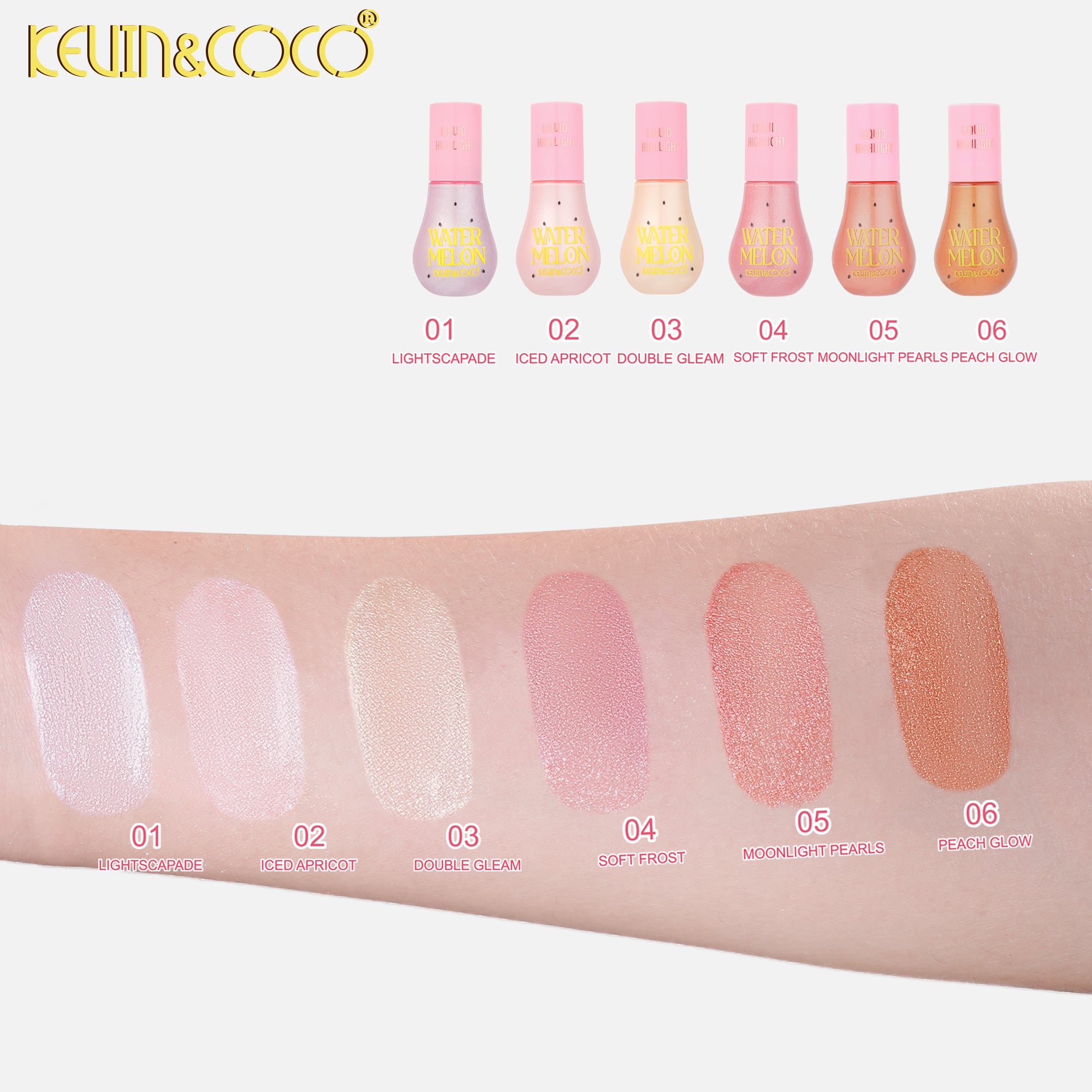 Flowing Light Series Liquid Highlighter -24PCS(KC1414)