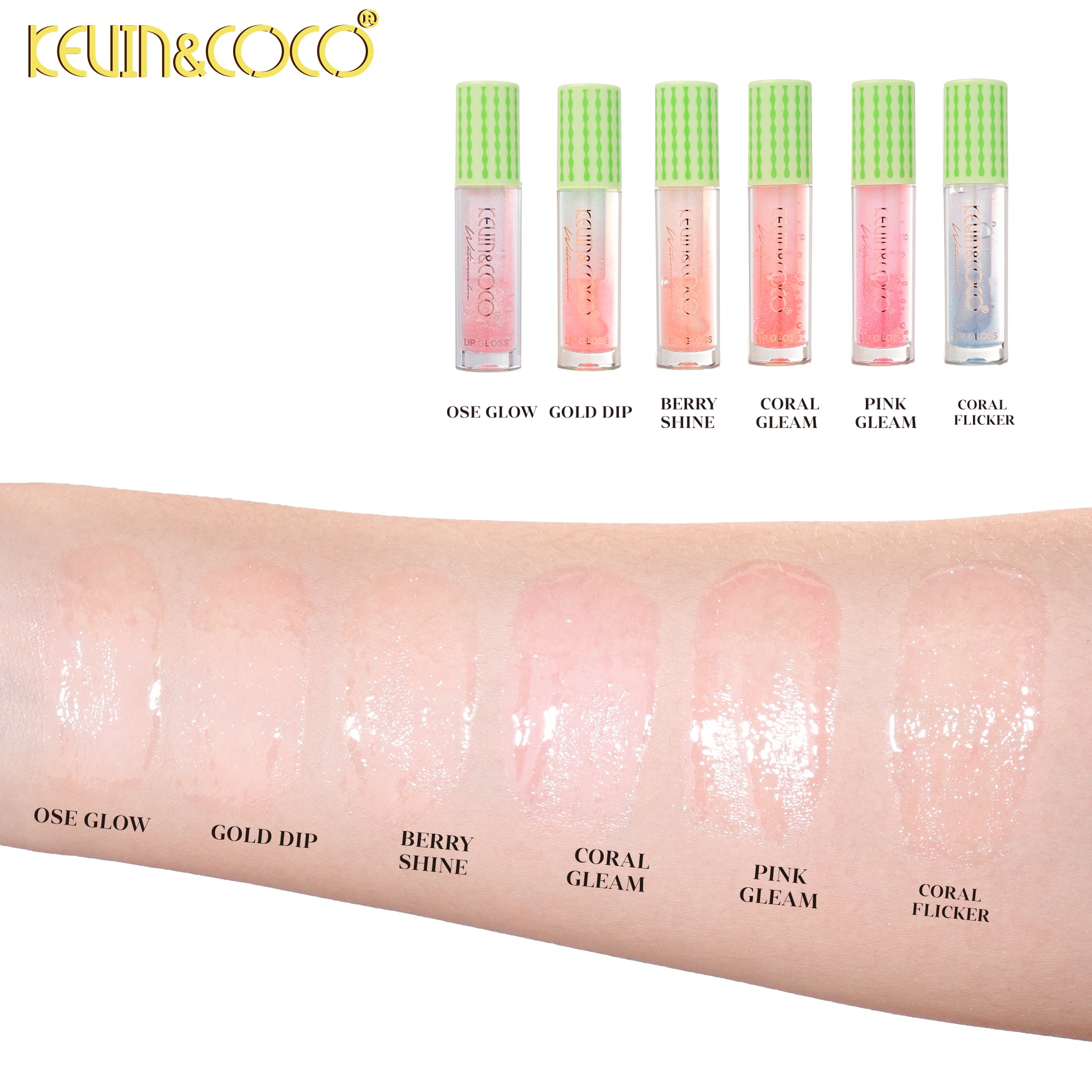 Shimmering Glow Collection - Pearl Lip Gloss-24PCS(KC1413)