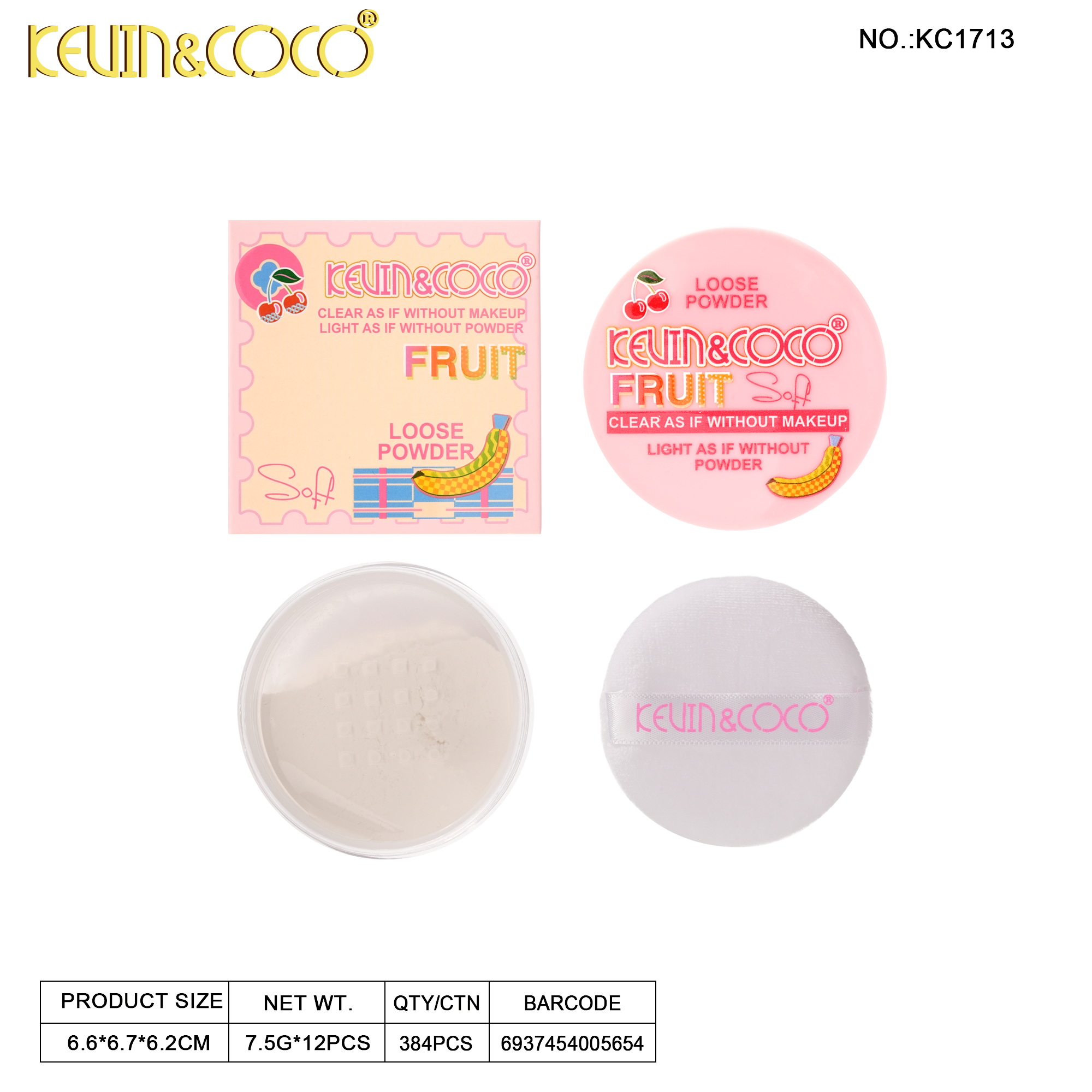 Pintle Guo Yunsan Face Powder-12PCS(KC1713)