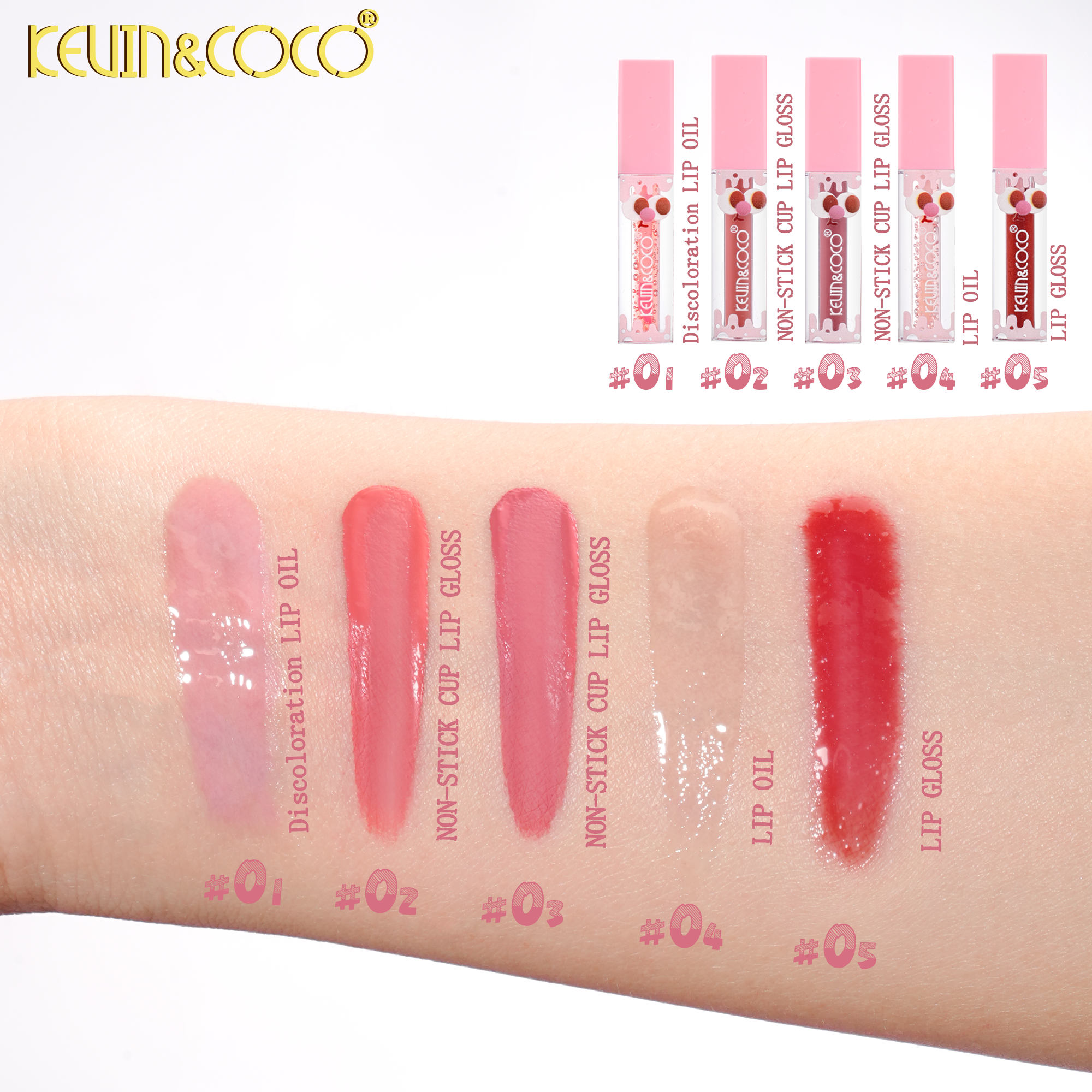 Sweetheart Cottage Lip Gloss Set -6PCS(KC1530)