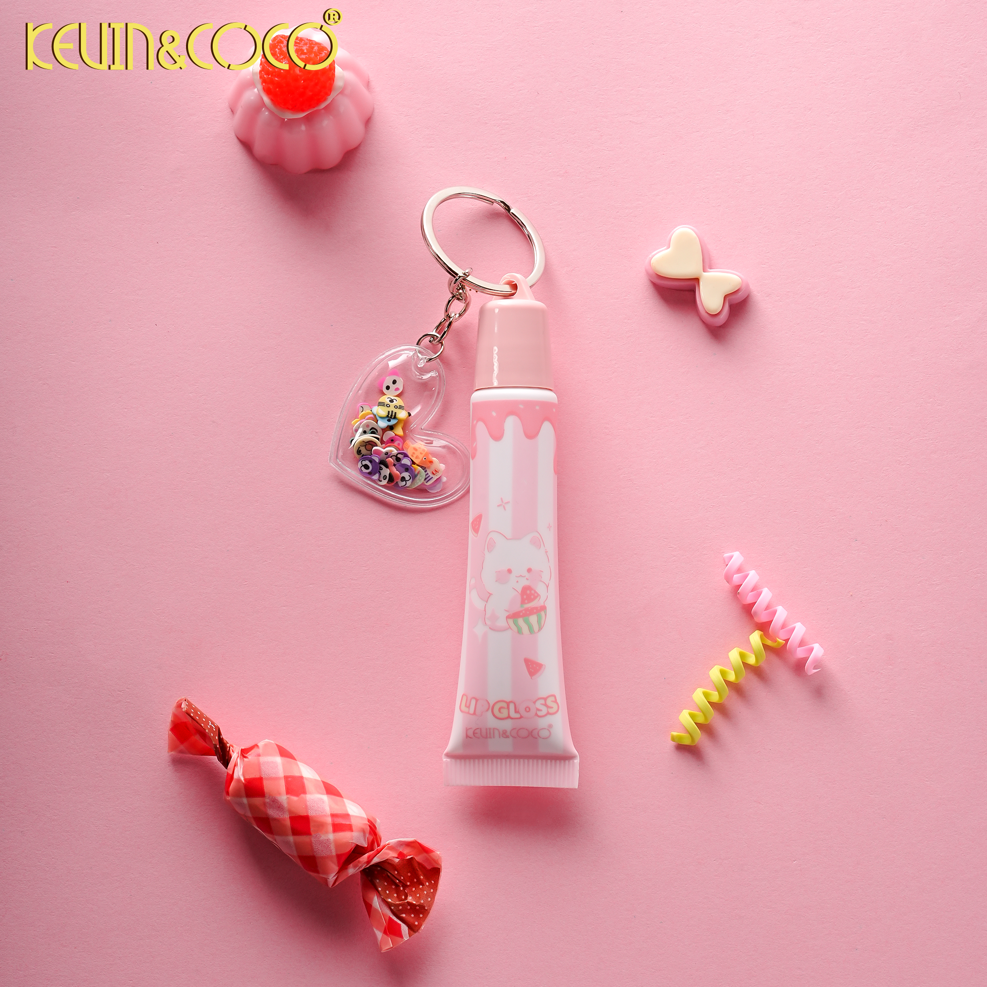 Dessert House Lip Gloss 4 Colors Mixed-12pcs(KC1525)