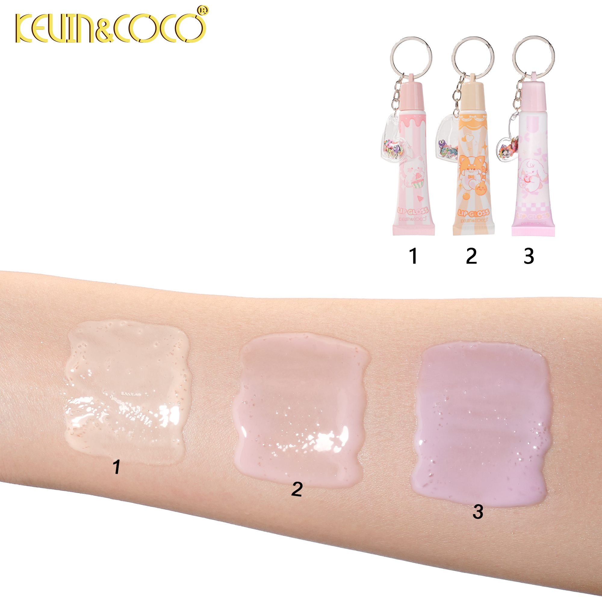 Dessert House Lip Gloss 4 Colors Mixed-12pcs(KC1525)