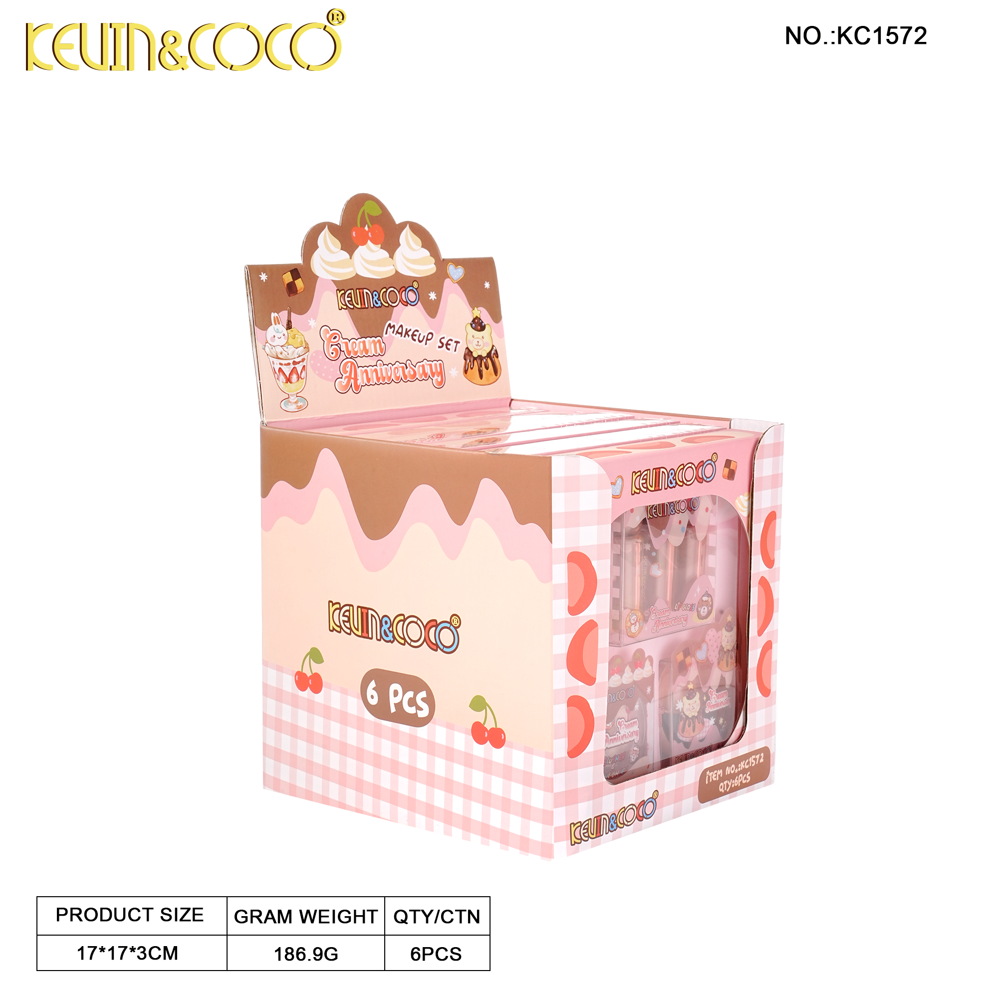 Creamy Anniversary Mini Set-6PCS(KC1672)