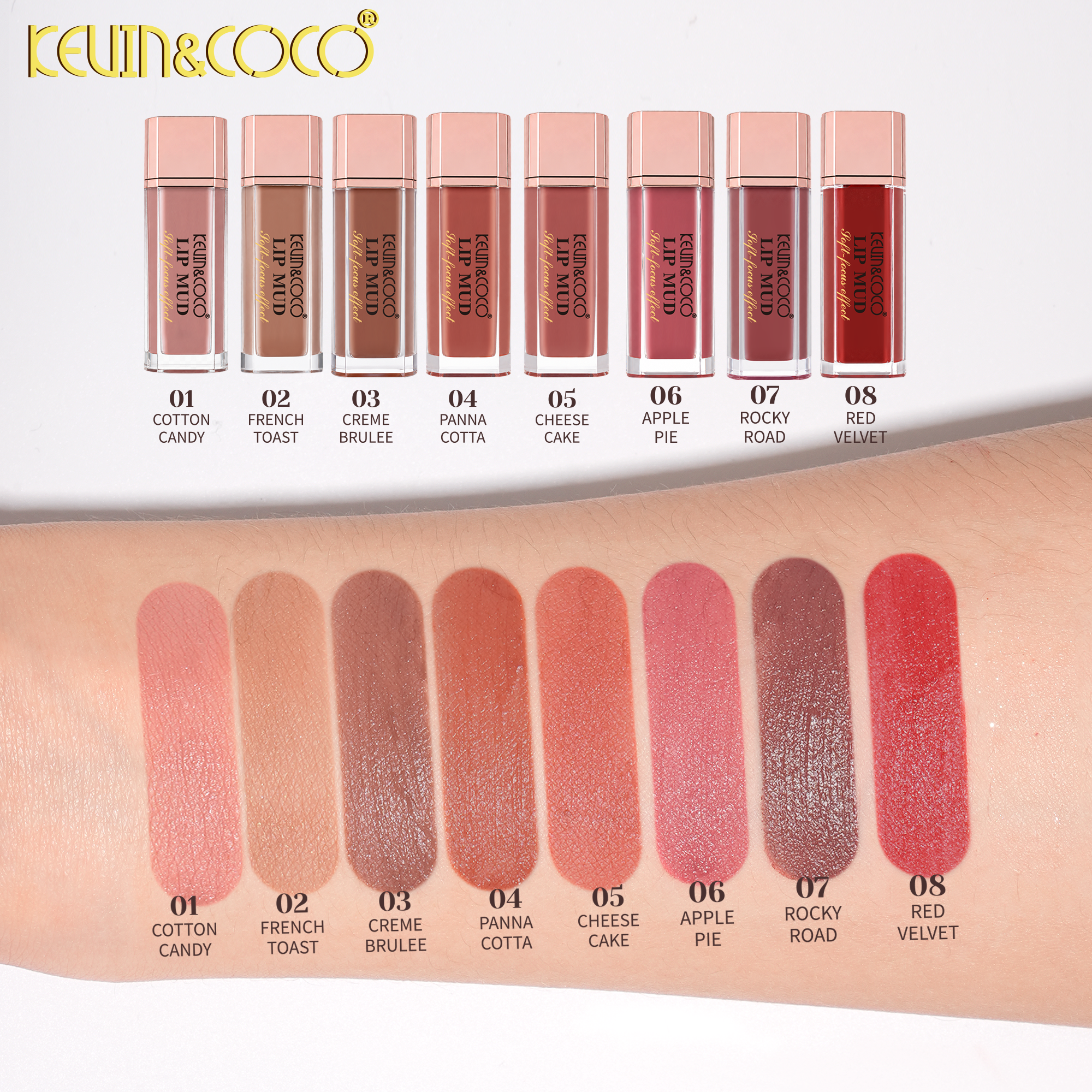 Powder Cream Lip Mud-24PCS(KC1944)
