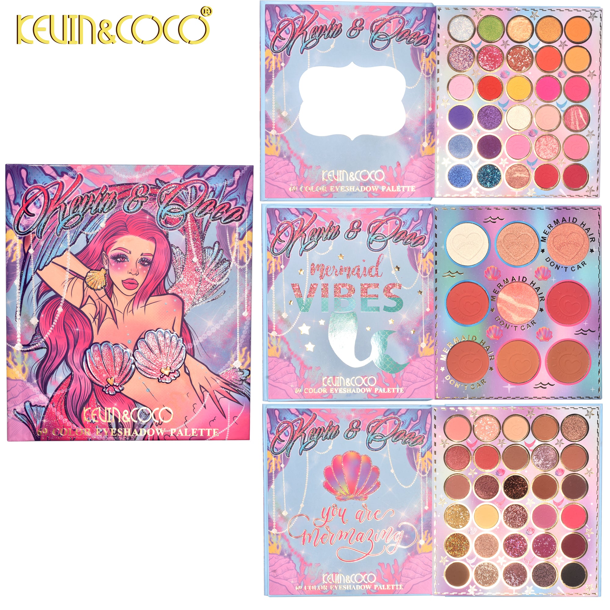 69-Color Mermaid Eyeshadow Palette (KC223250)