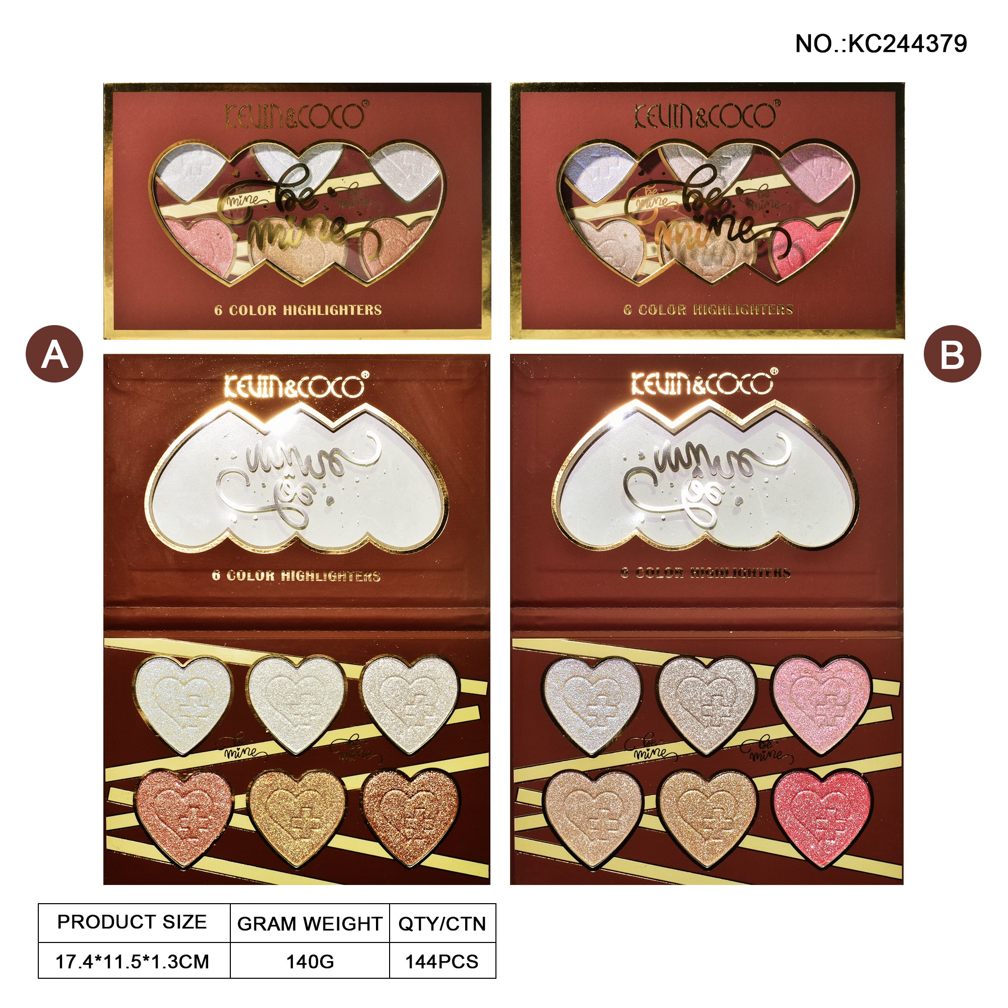 Be Mine 6-Color Highlighter Palette (KC244379)