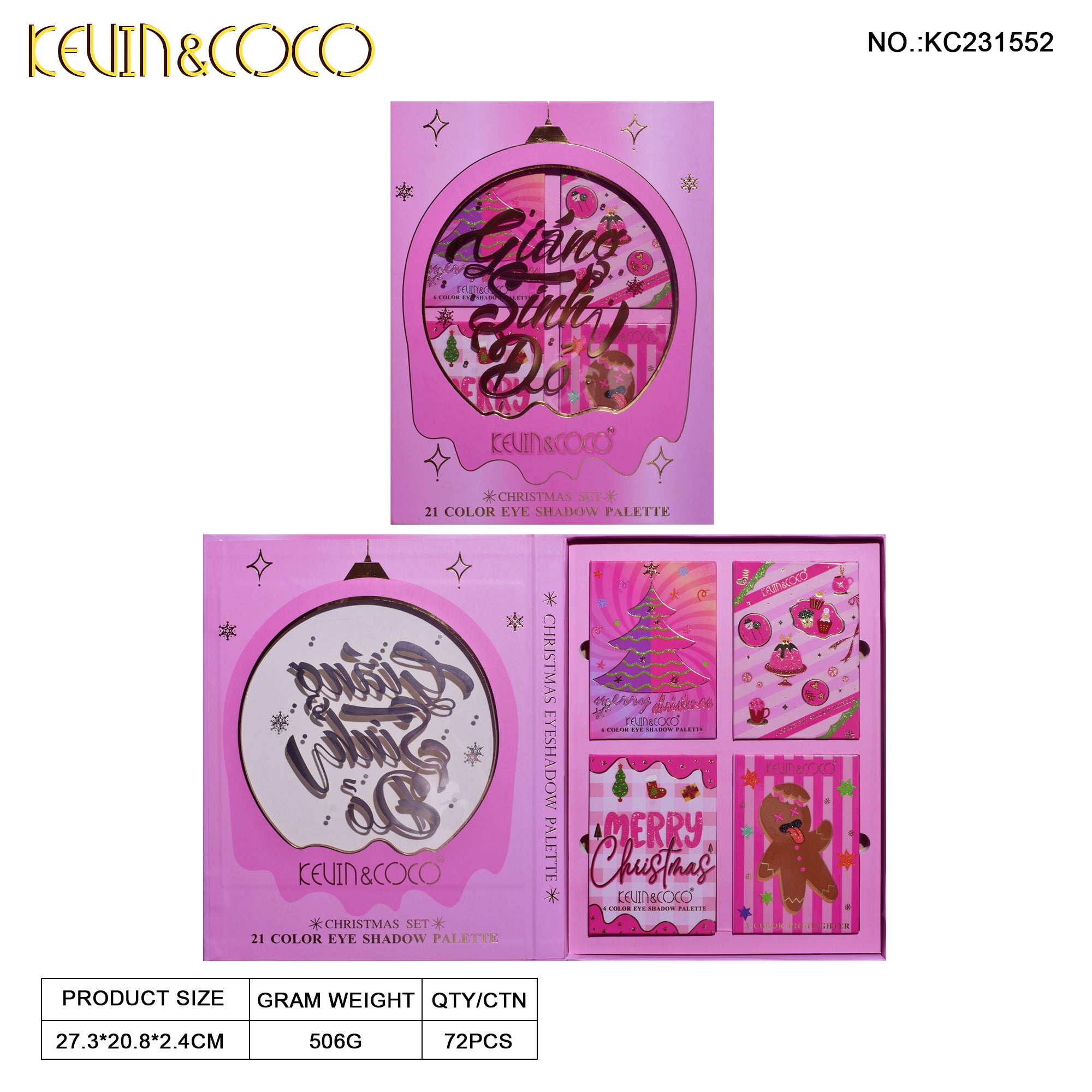 【Christmas Edition】KEVIN & COCO Christmas 4-Palette Set