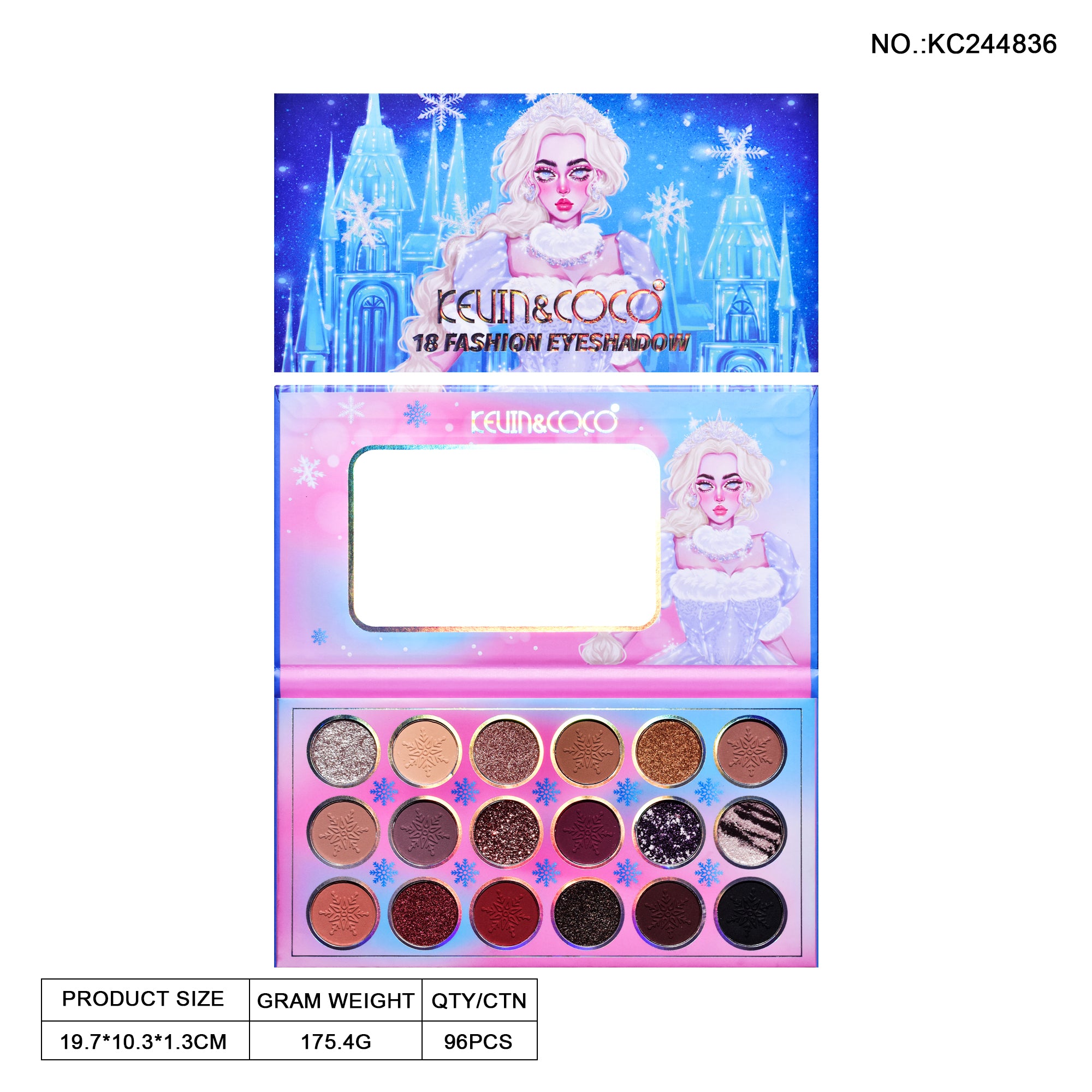 【Christmas Edition】Snow Queen 18-Color Eyeshadow Palette