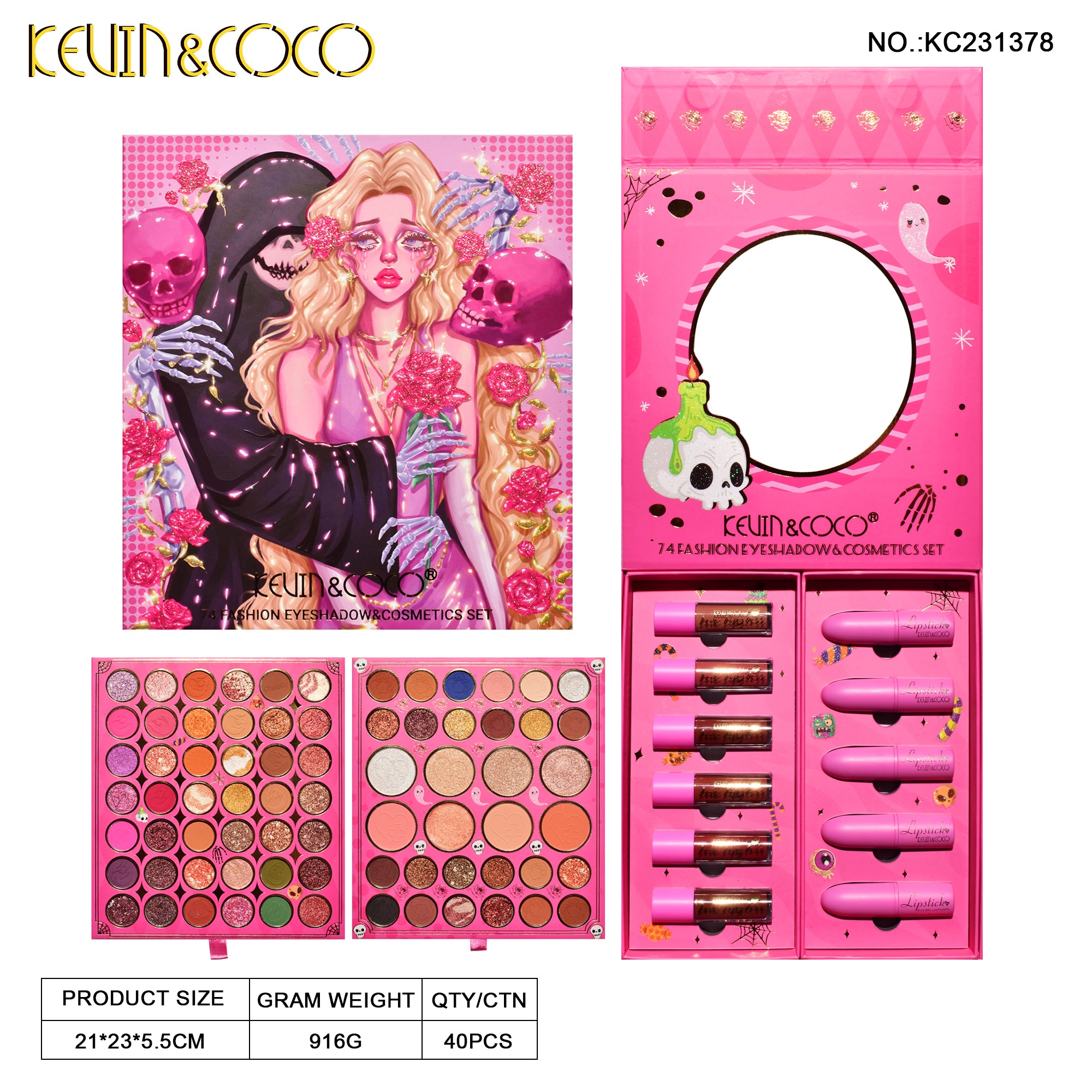 【Halloween Edition】74-Color Demon Tears Makeup Set