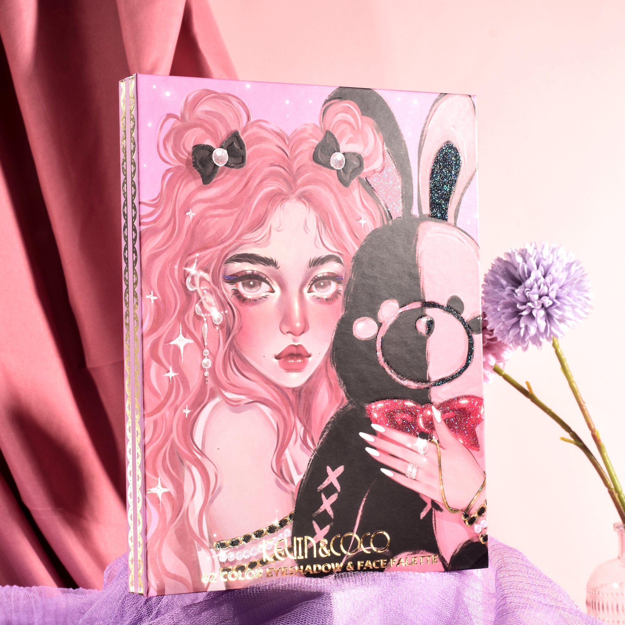62-Color Bunny Girl Makeup Palette Set