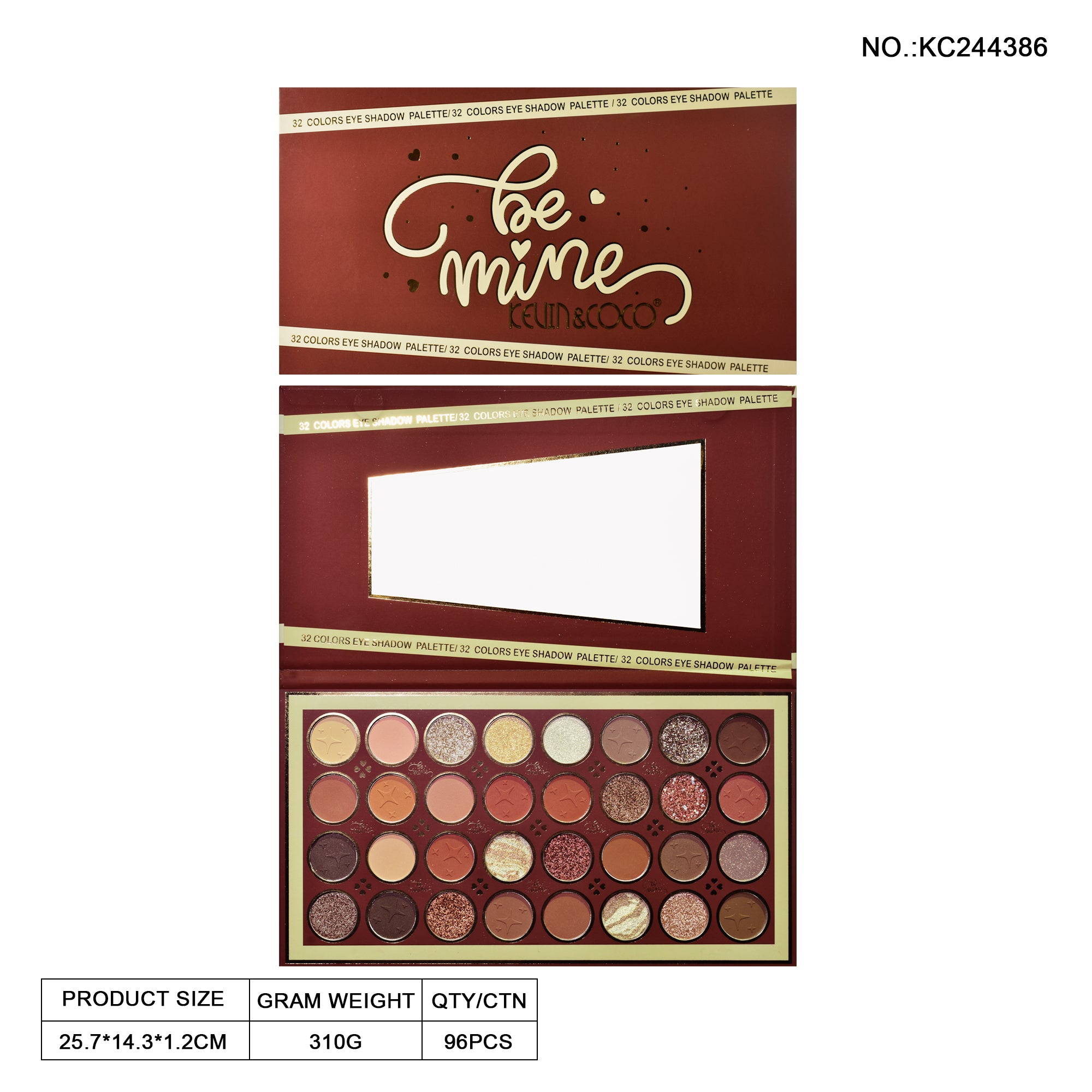 Be Mine 32-Color Eyeshadow Palette (KC244386)