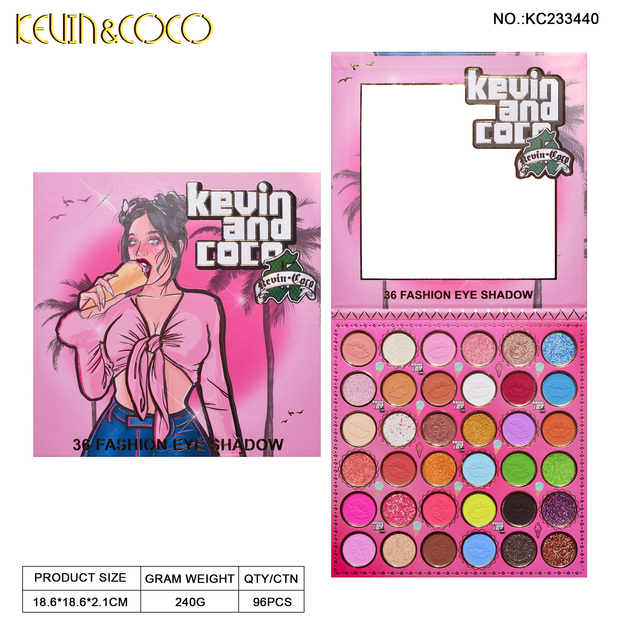 36-Color California Girl Eyeshadow Palette (KC233440)