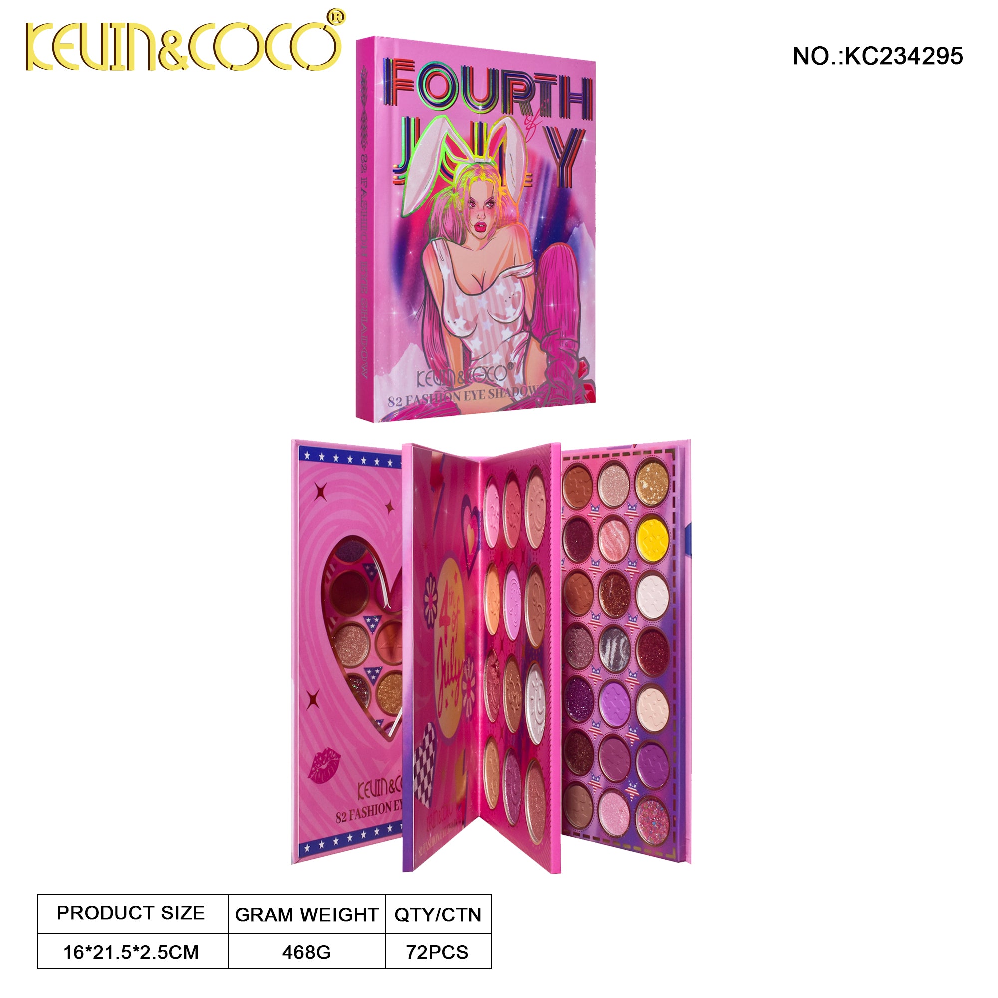 82-Color Raibbit Girl EyeShadow Palette (KC234295)