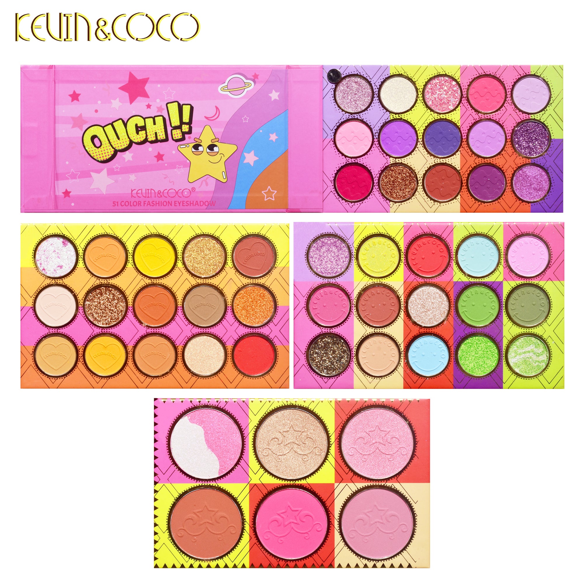 51-Color Eyeshadow & Highlighter Palette (KC234370)