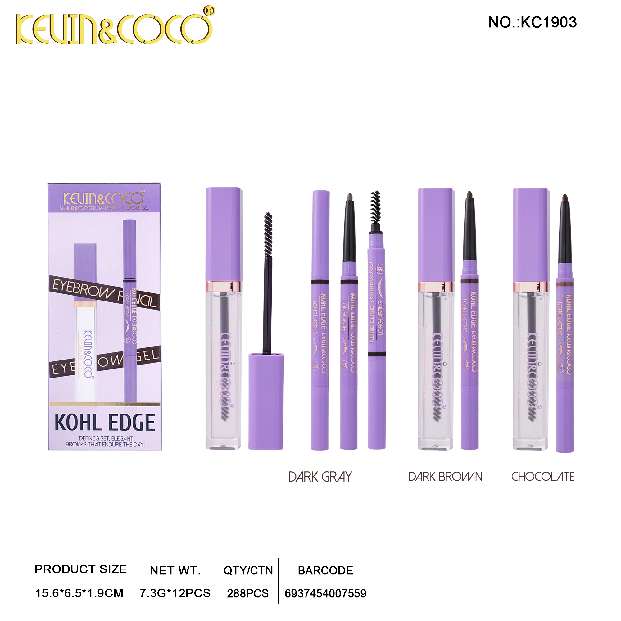 Core Precision Brow Kit-12PCS(KC1903)