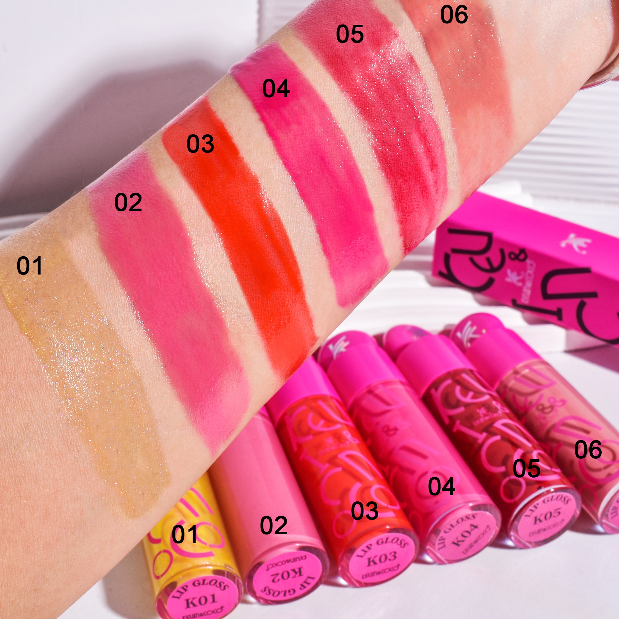 KEVIN & COCO 6-Color Lip Gloss (KC244508)