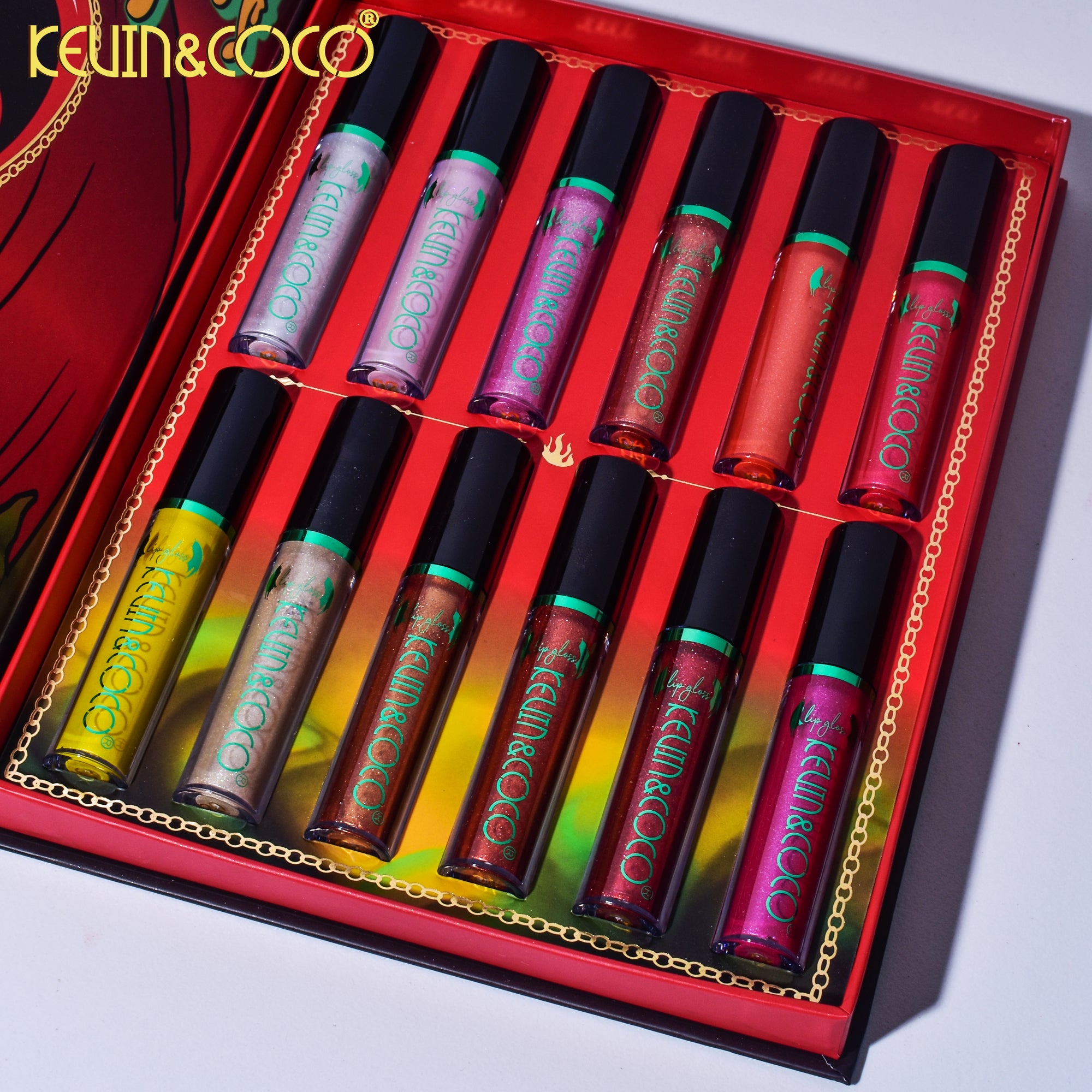 【Halloween Edition】12-Color Evil Queen Lip Gloss Set (KC230050)