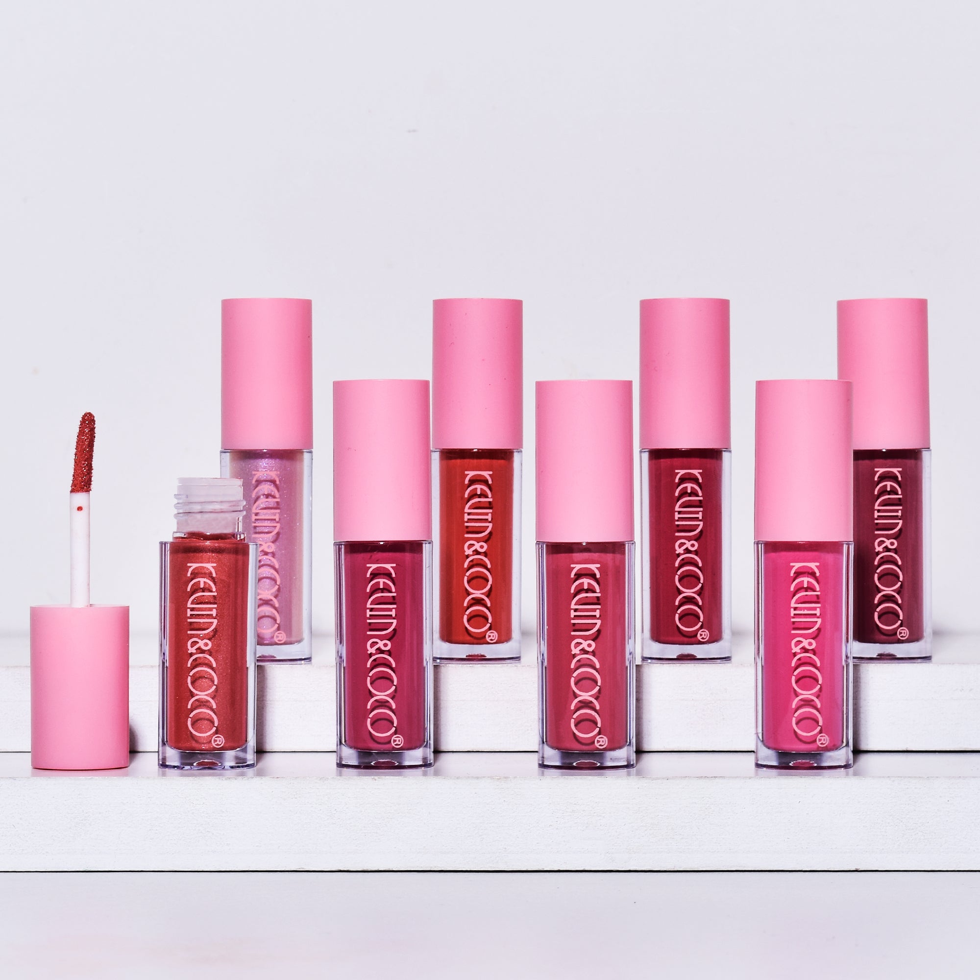 8-Color Glossy Lip Gloss Set