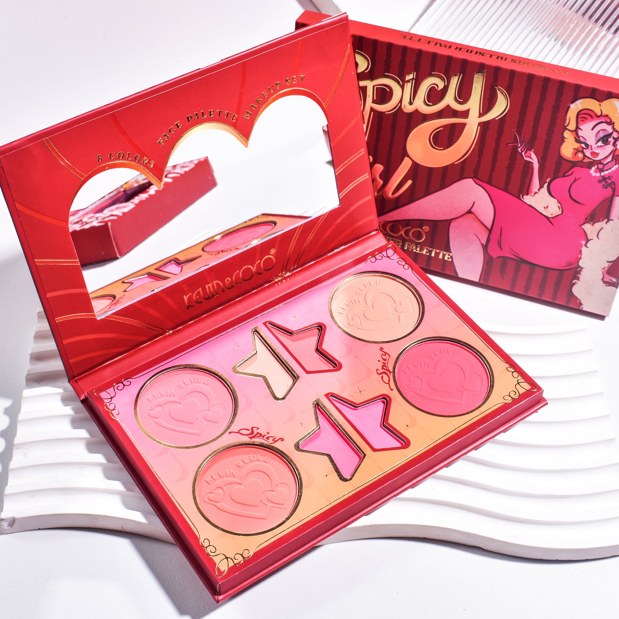 Spicy Girl 8-Color Blusher Palette (KC244348)