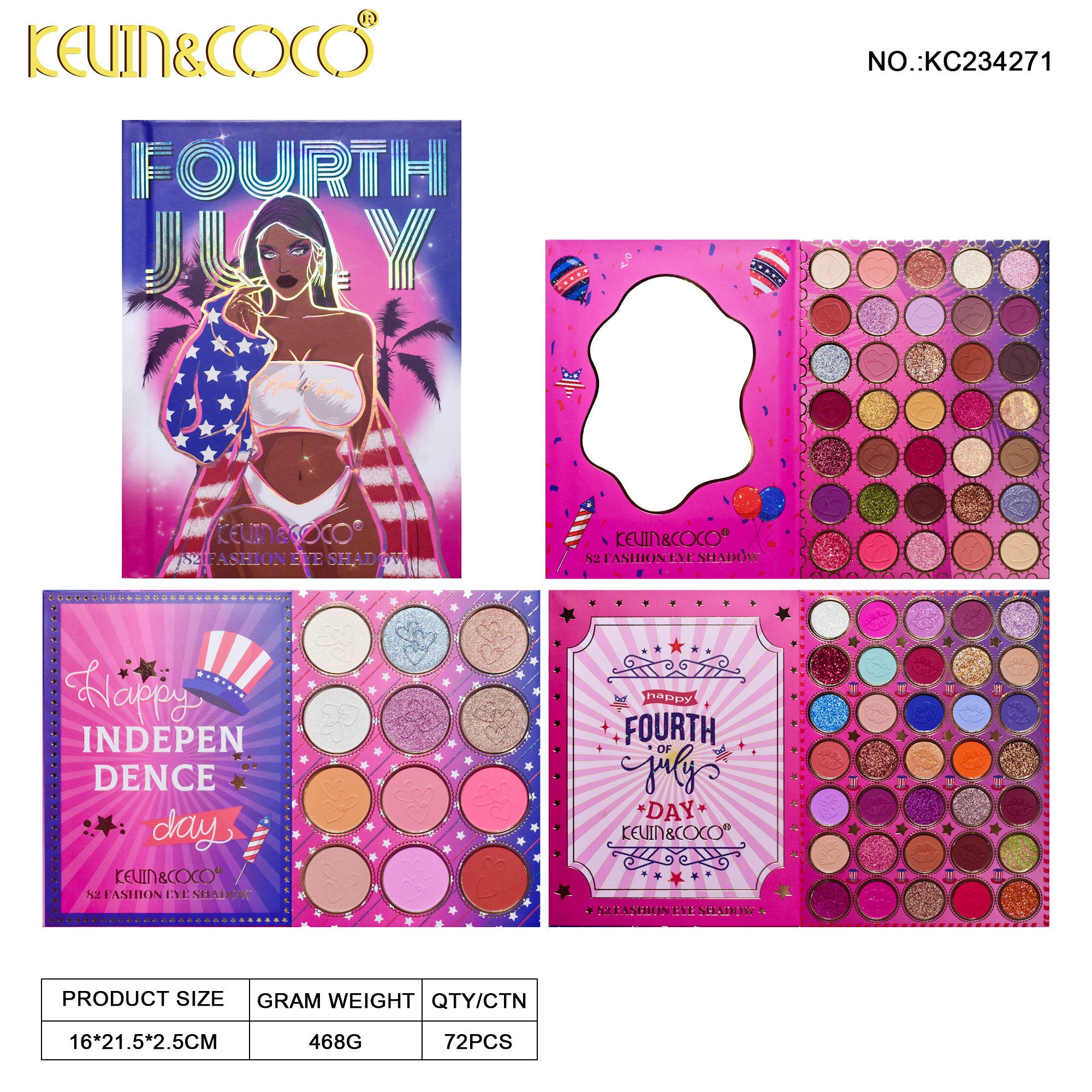 82-Color Flag Girl EyeShadow Palette (KC234271)