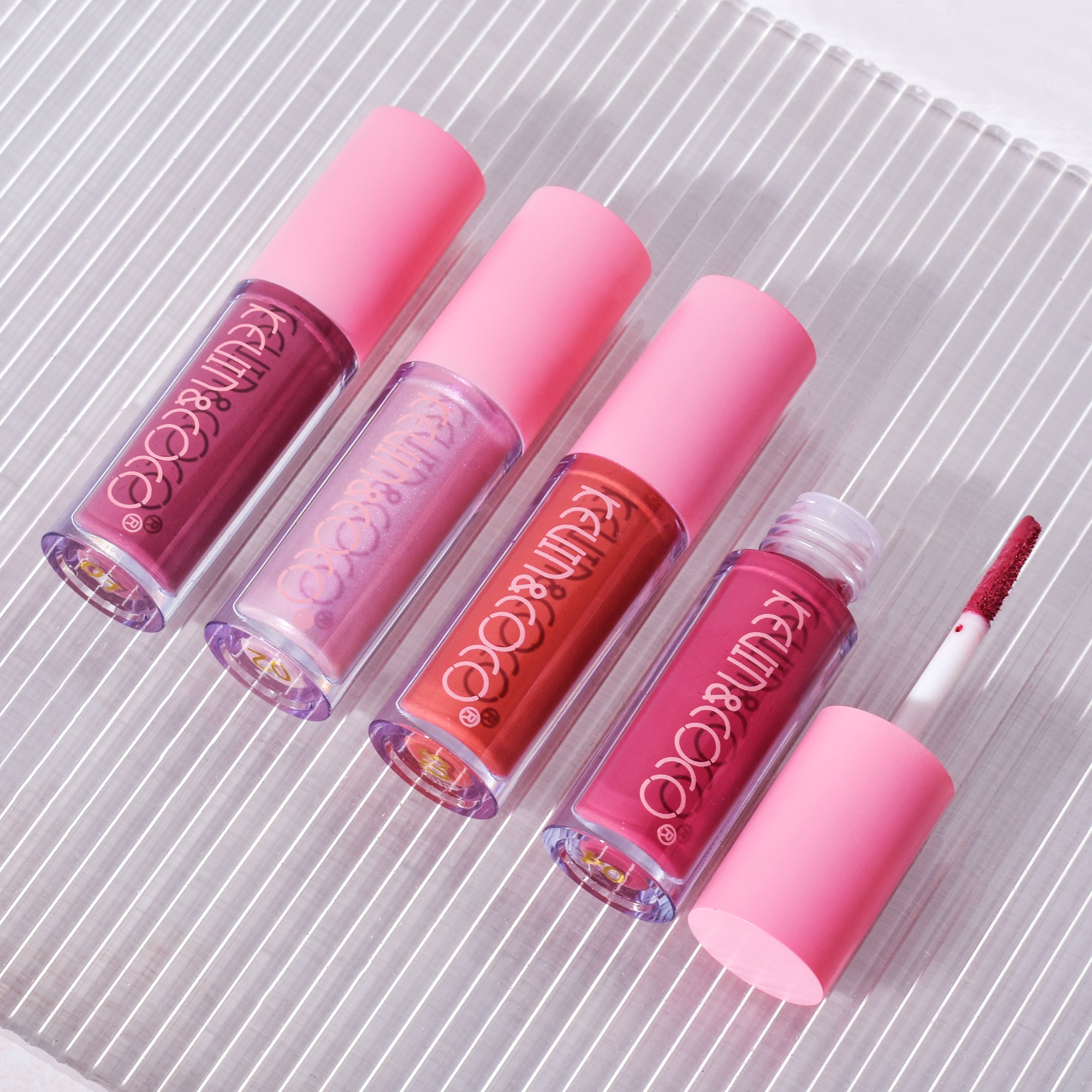 8-Color Glossy Lip Gloss Set