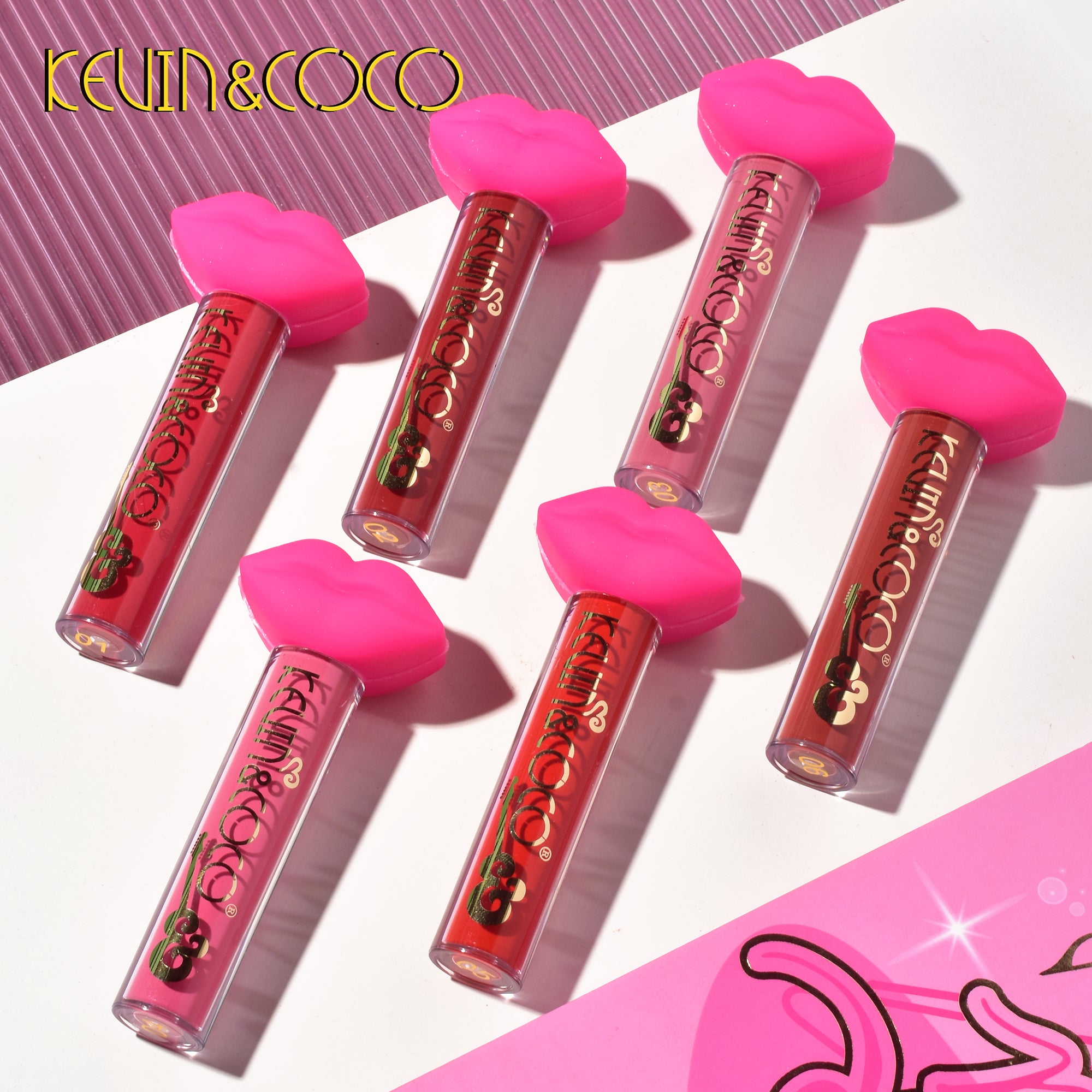 6-Color Rock and Roll Matte Lip Gloss Set (KC230891)