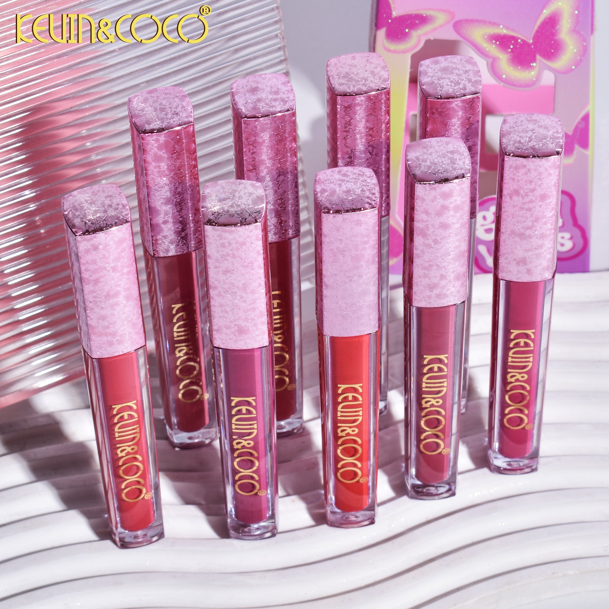 3-Color Good Vibes Matte Lip Gloss Set (KC240425)