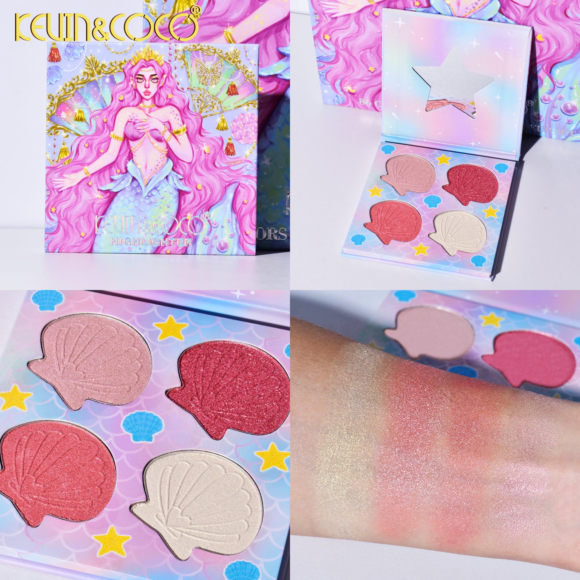 86-Color Mermaid Teasure Eyeshadow Palette (KC894431)