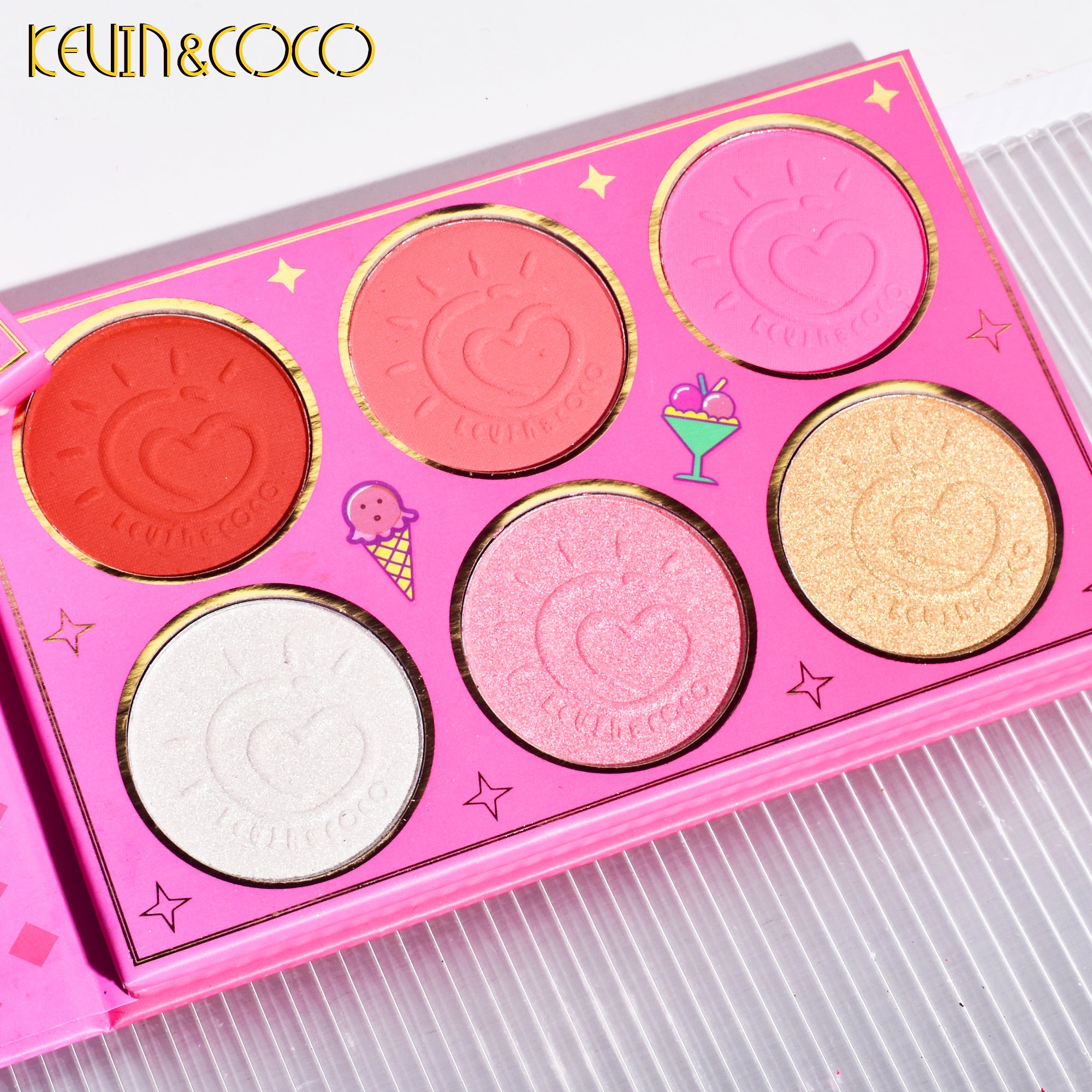 51-Color Ice Cream Eyeshadow & Highlighter Palette (KC234387)